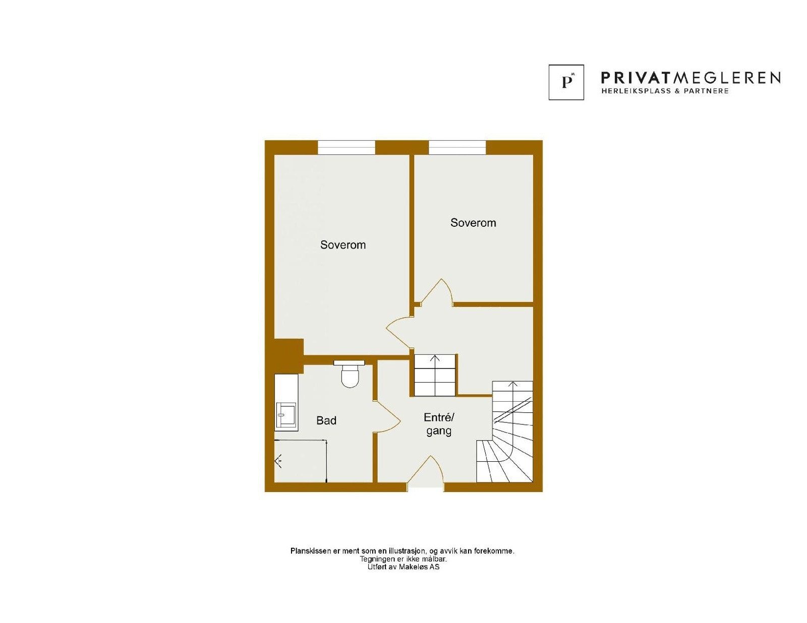 Plantegning underetasje Galleribilde