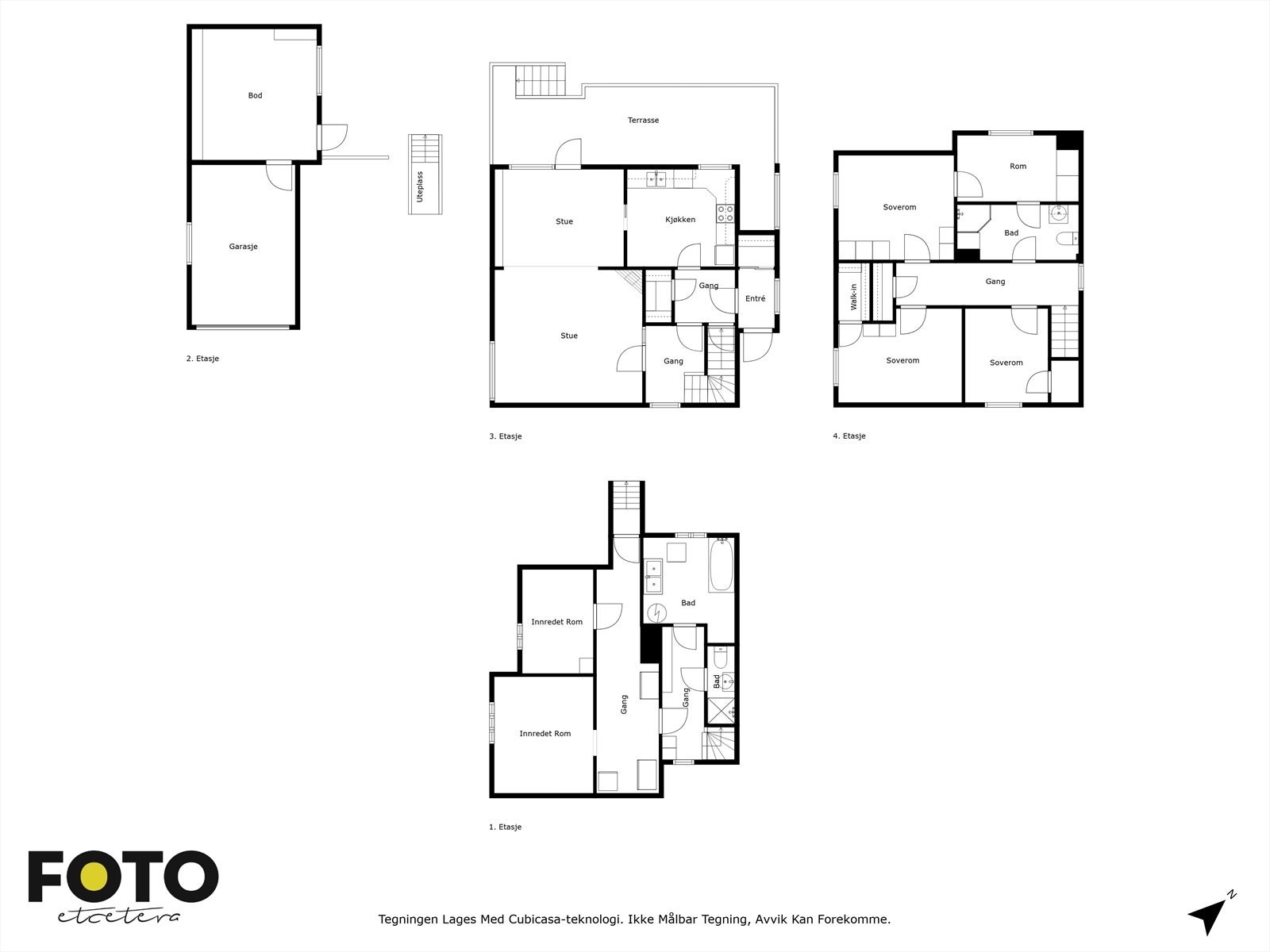 Oversikt over alle etasjene. Galleribilde