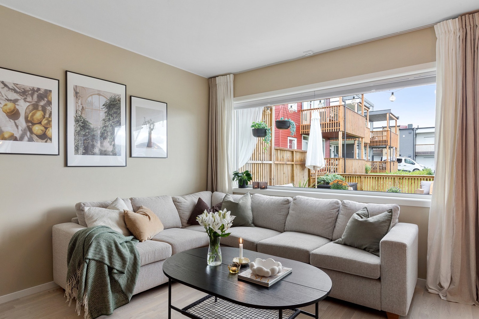 Stuedelen er 19,4 kvm. og utformingen gjør den enkel å innrede. Galleribilde