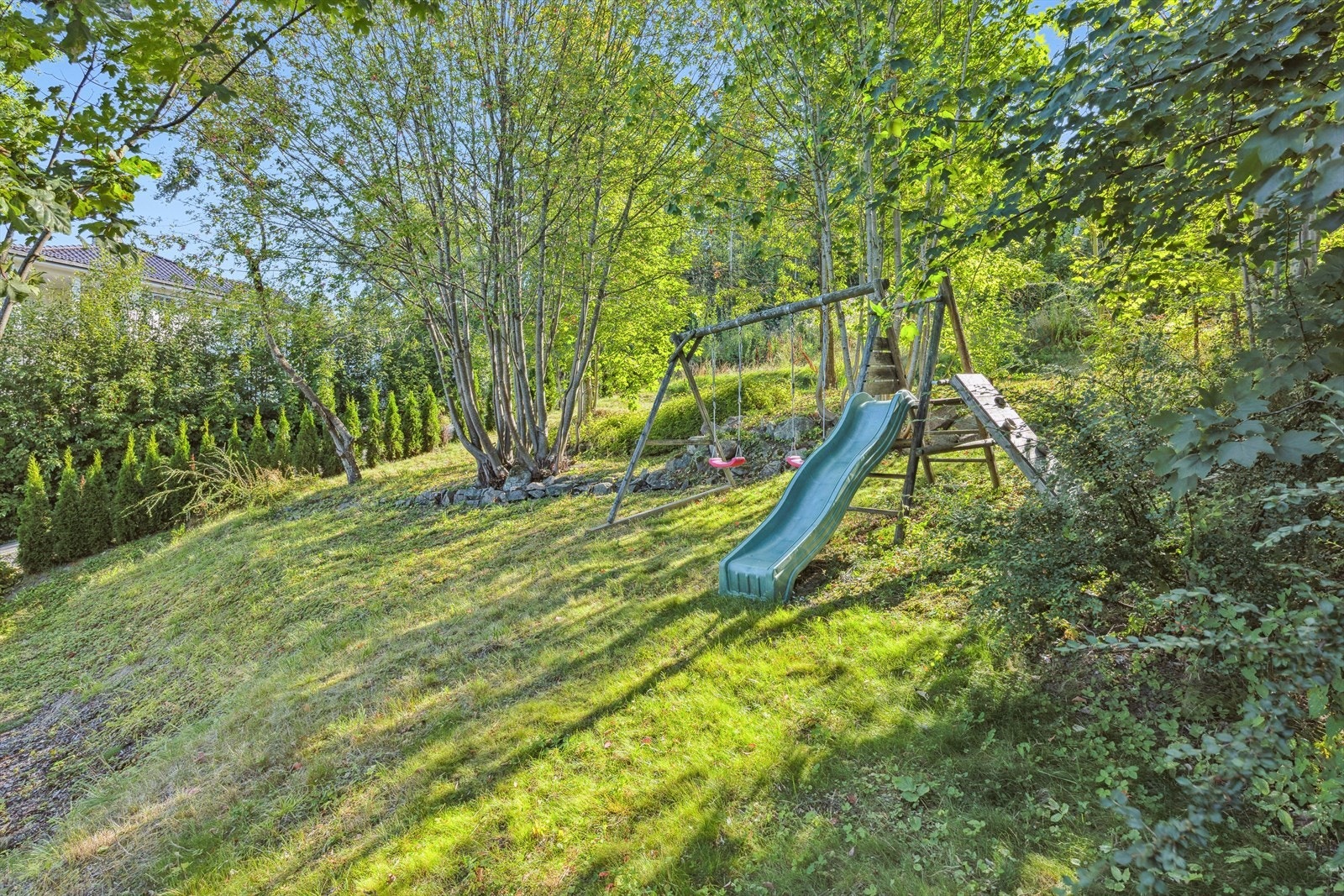 Her er det boltreplass for både store, små og firbeinte. Galleribilde