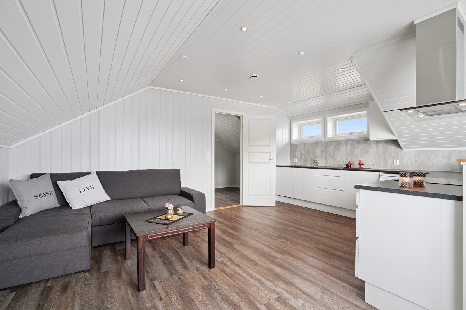 Flott stue og kjøkken. Galleribilde