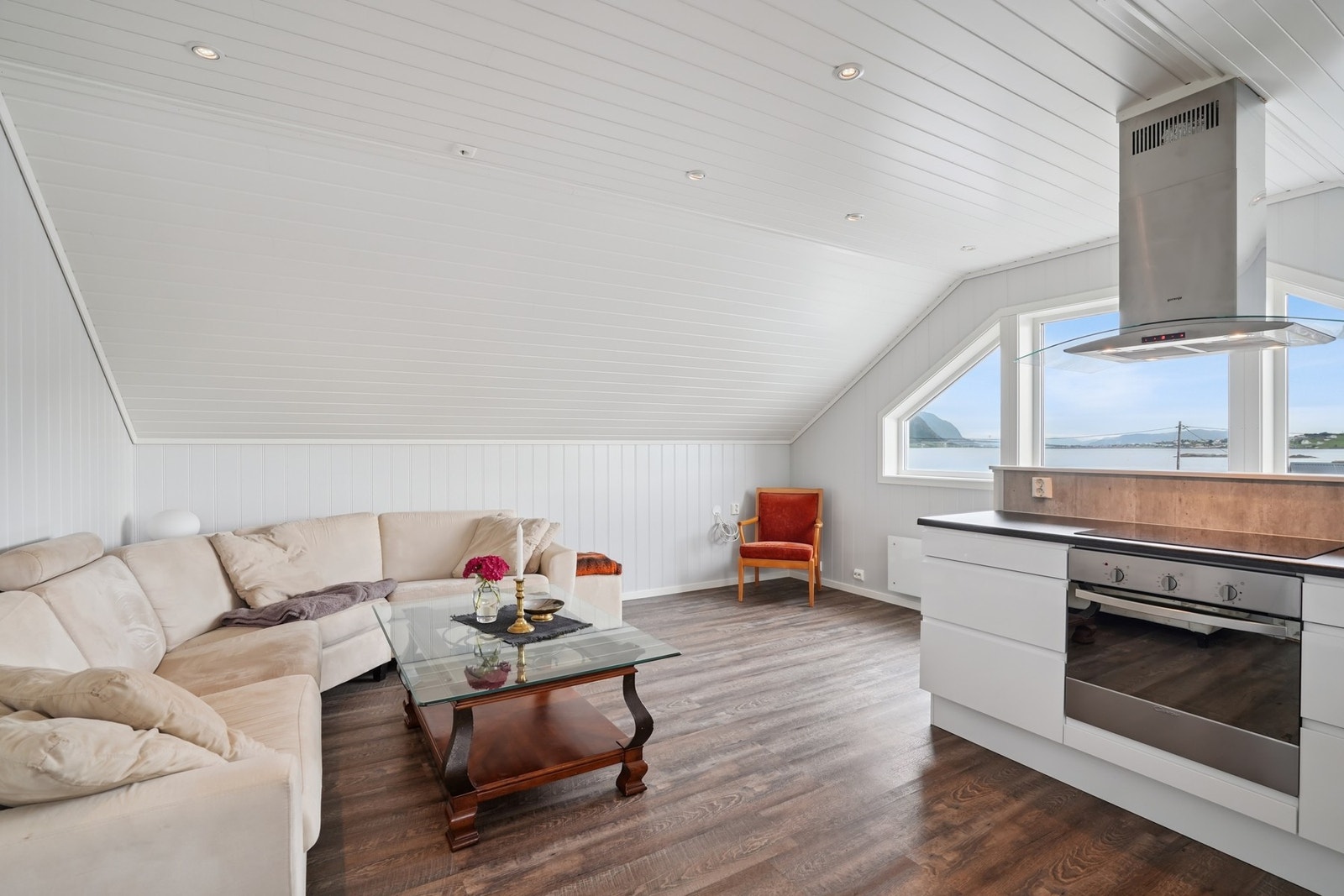 Flott stue og kjøkken. Galleribilde