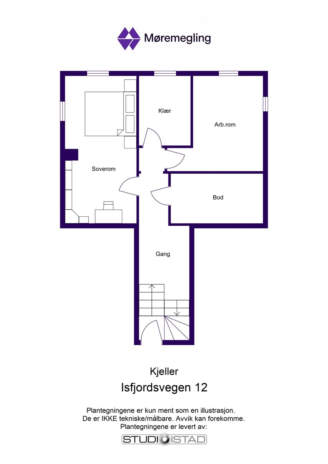 Planløsning kjeller Galleribilde