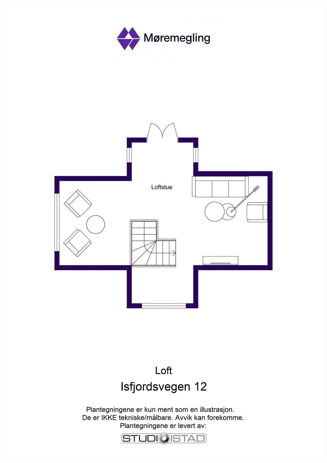 Planløsning loft Galleribilde
