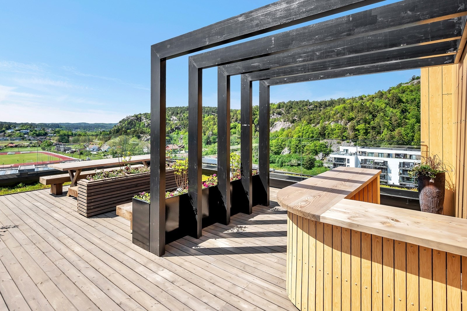 Uteområde takterrasse Galleribilde