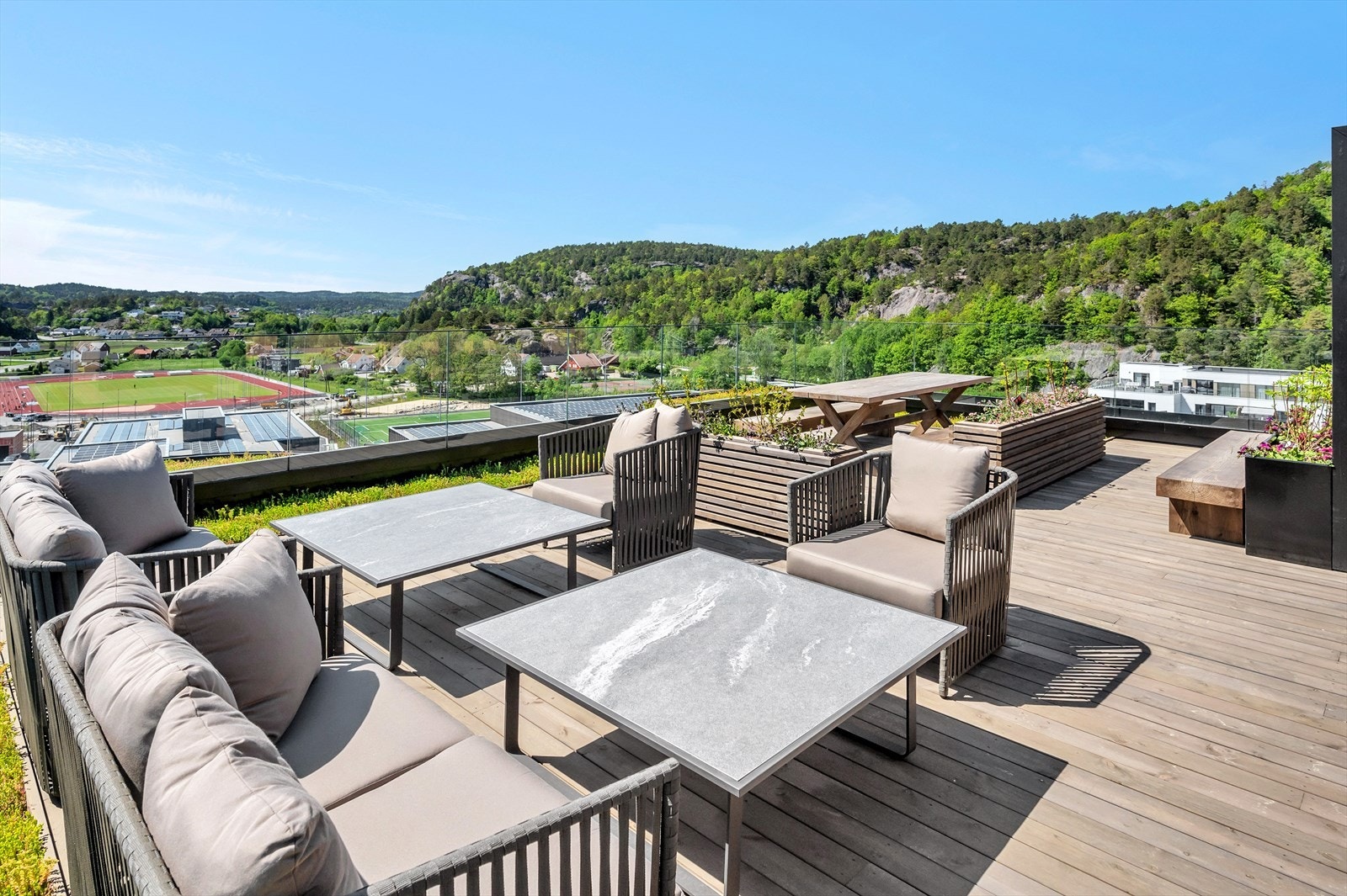 Uteområde takterrasse Galleribilde