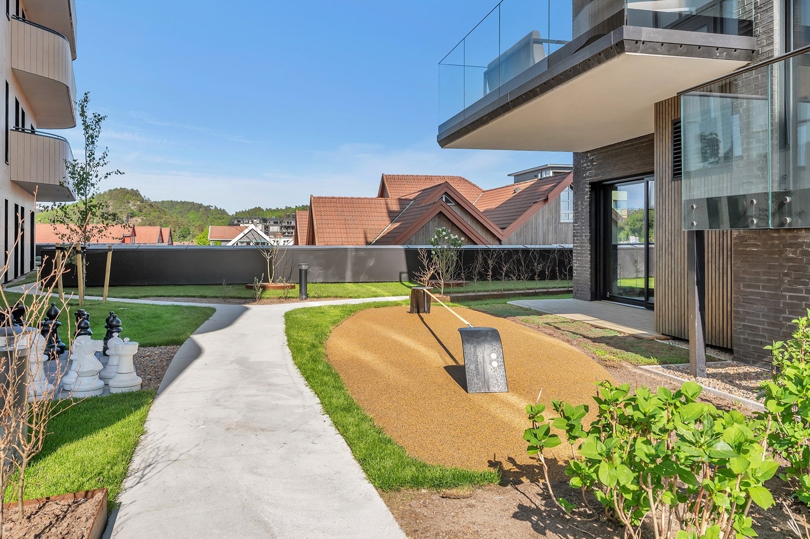 Parkmessig opparbeidet uteområdet i 3. etg. Galleribilde