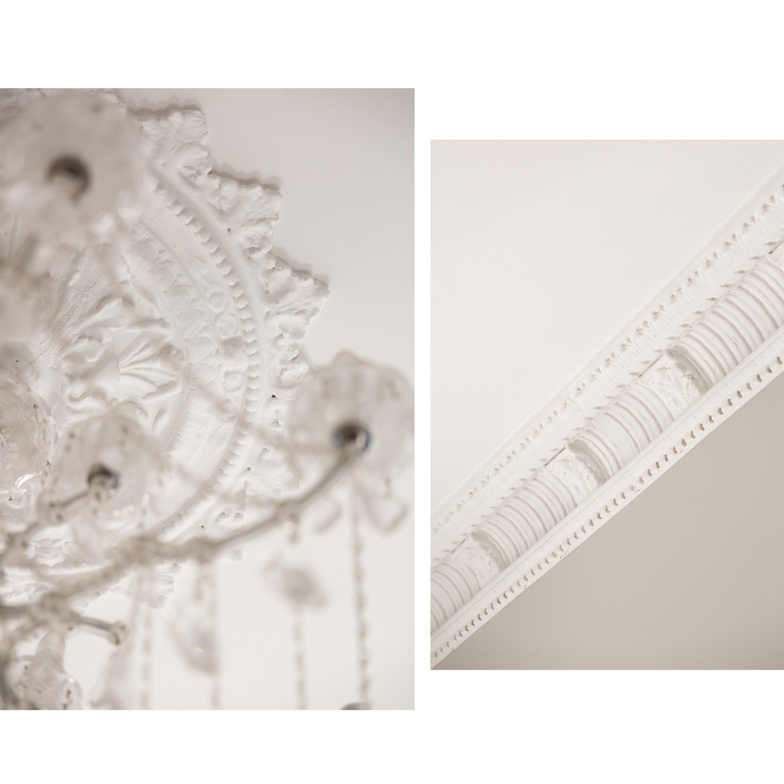 Også her får man de flotte stukkaturene og rosett i taket. Galleribilde