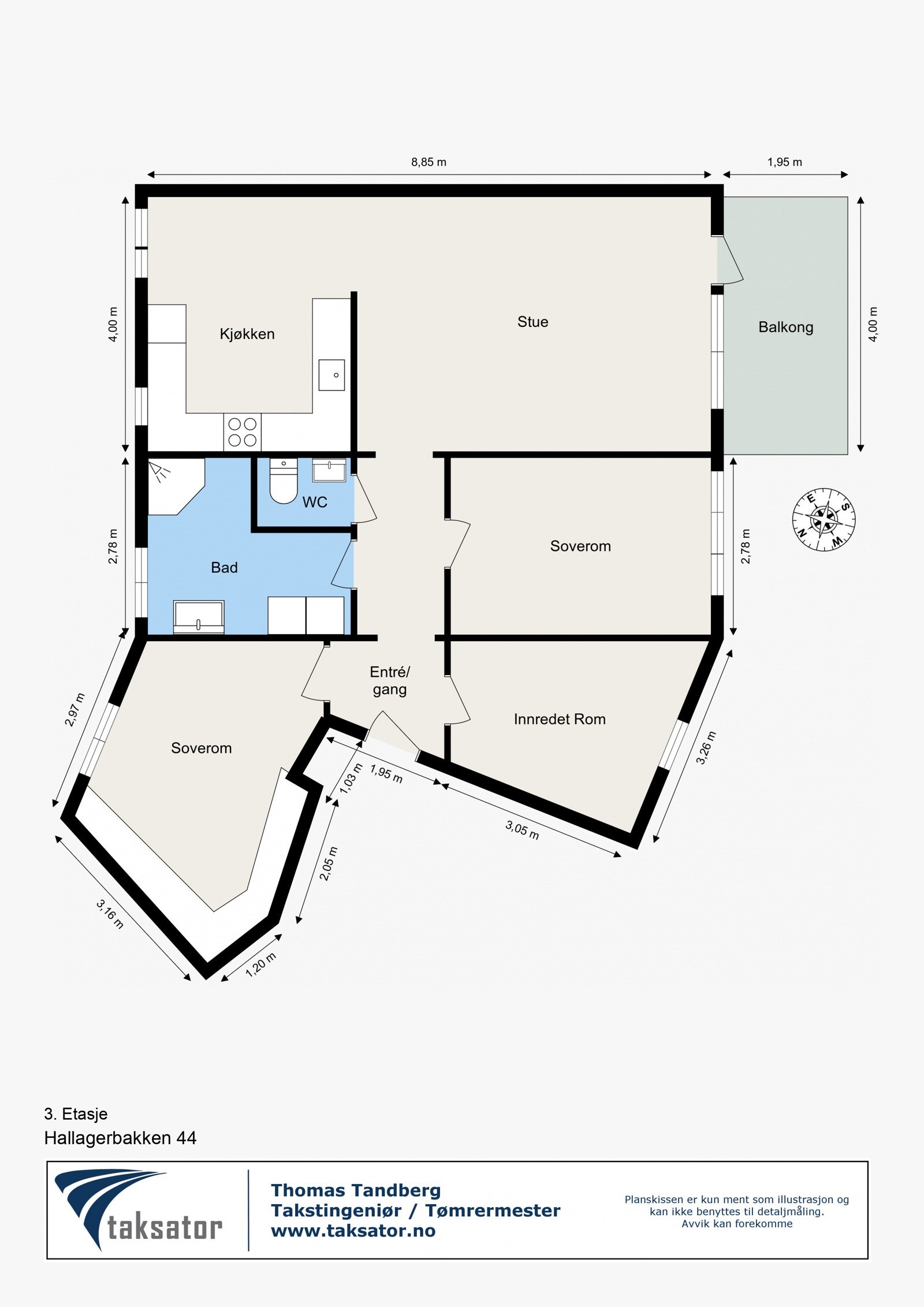 Plantegning Galleribilde