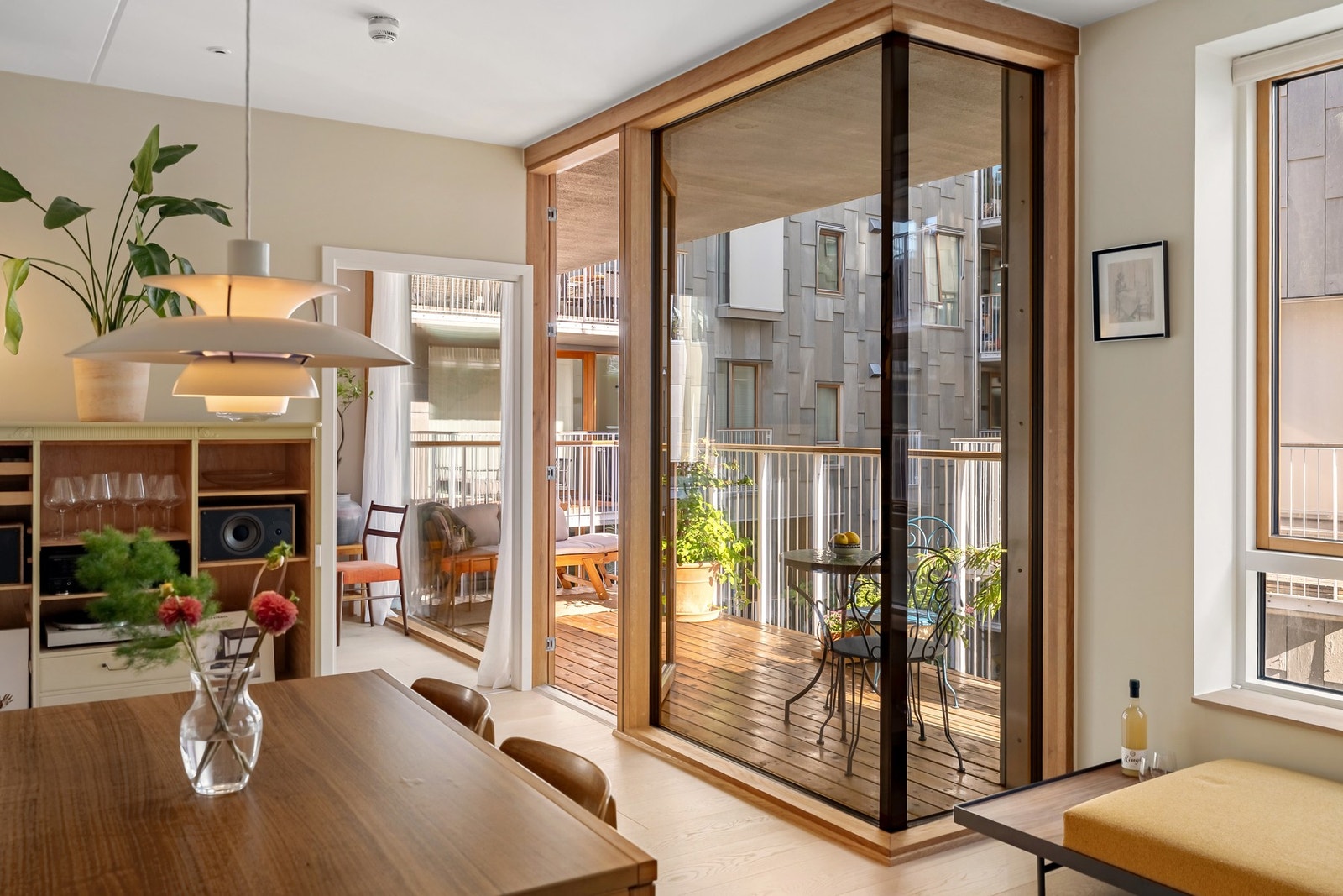 Leiligheten har balansert luftutveksling, med mulighet for temperaturvalg. Galleribilde