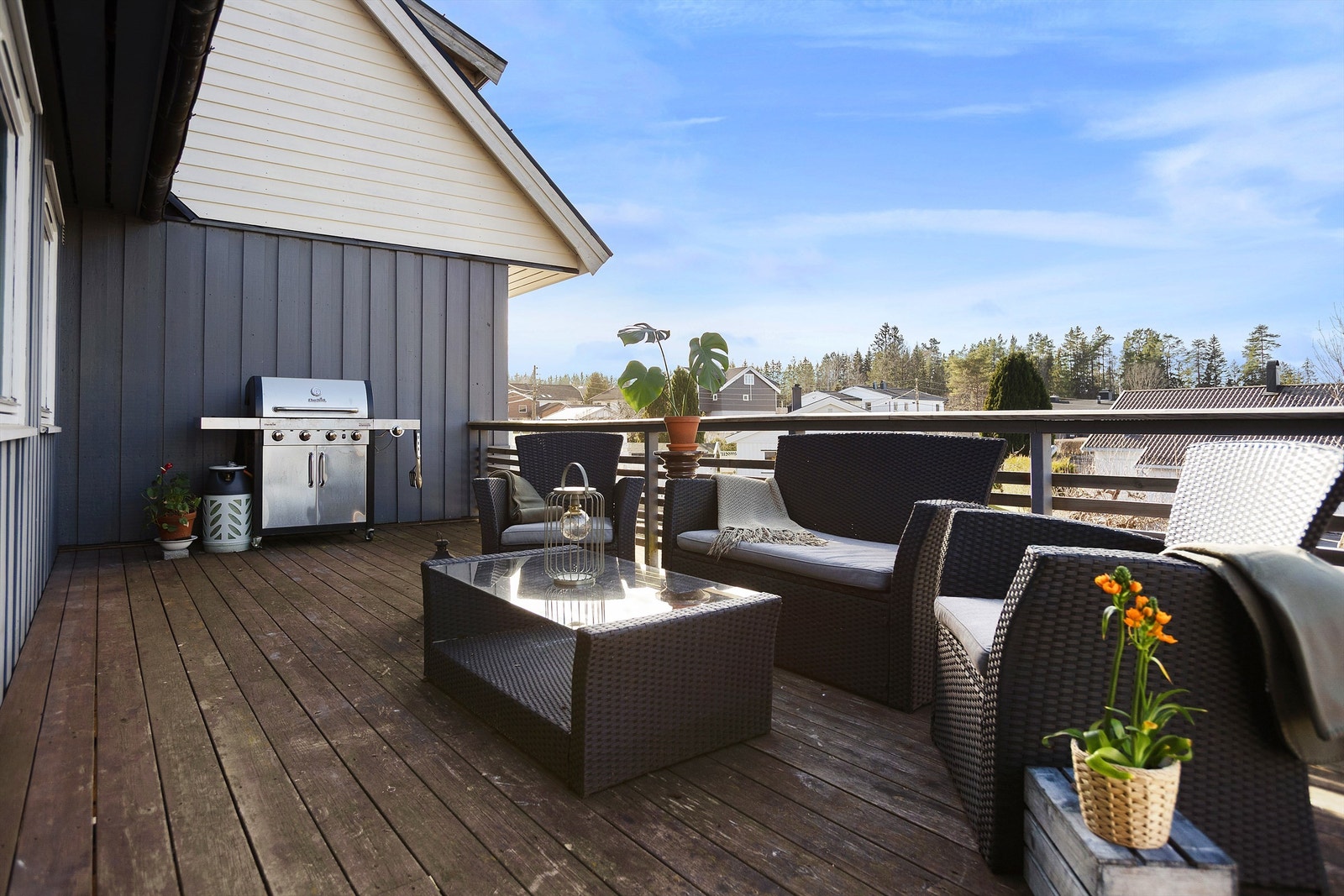 Vestvendt veranda Galleribilde