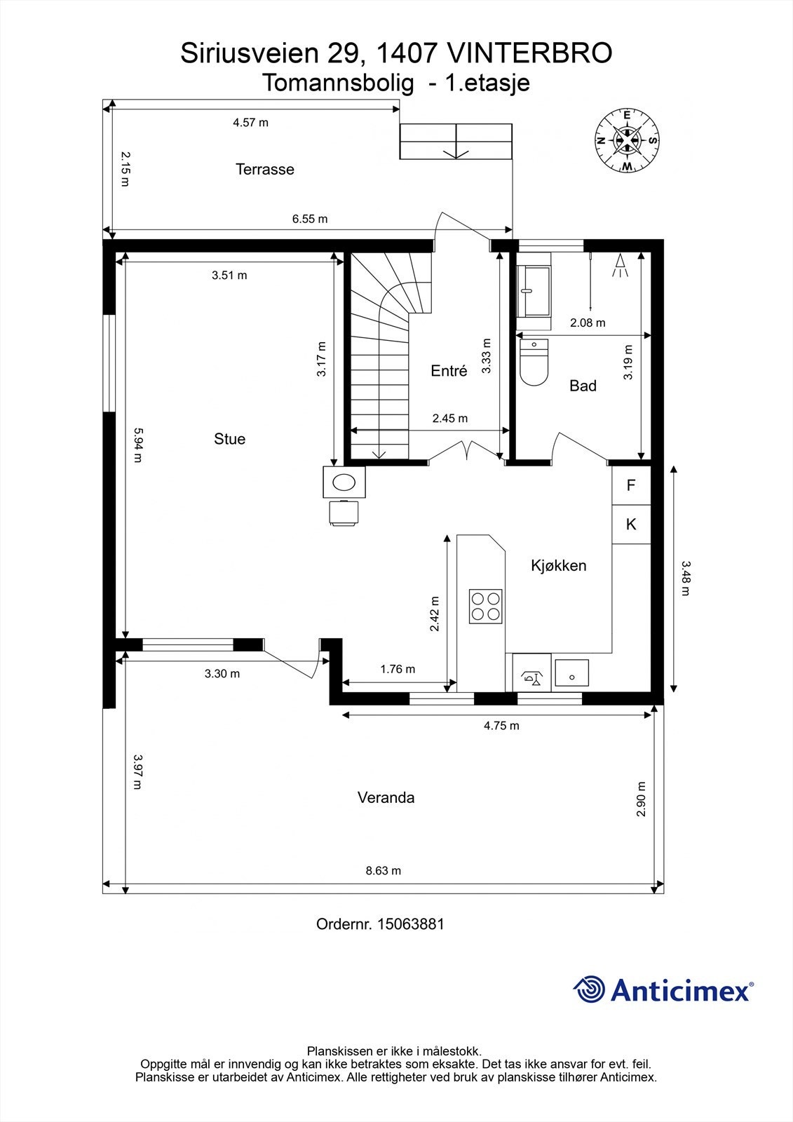 Plantegning - 1. etasje Galleribilde