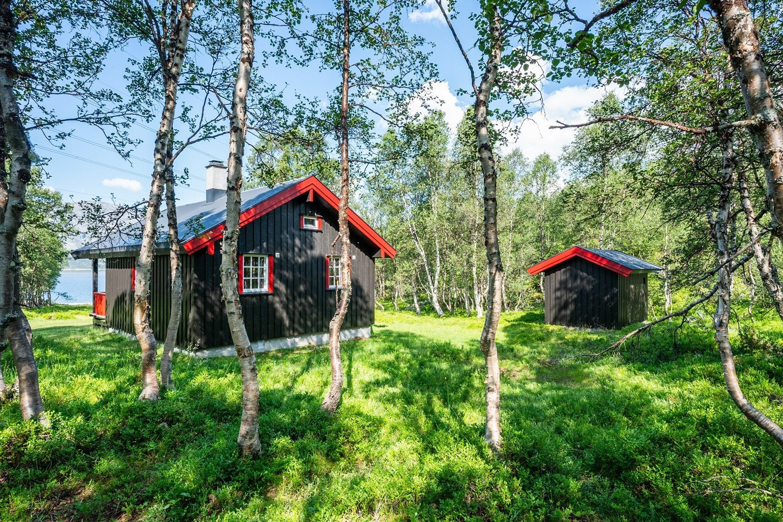 Trivelig hytte som ble oppført i 1999. Galleribilde