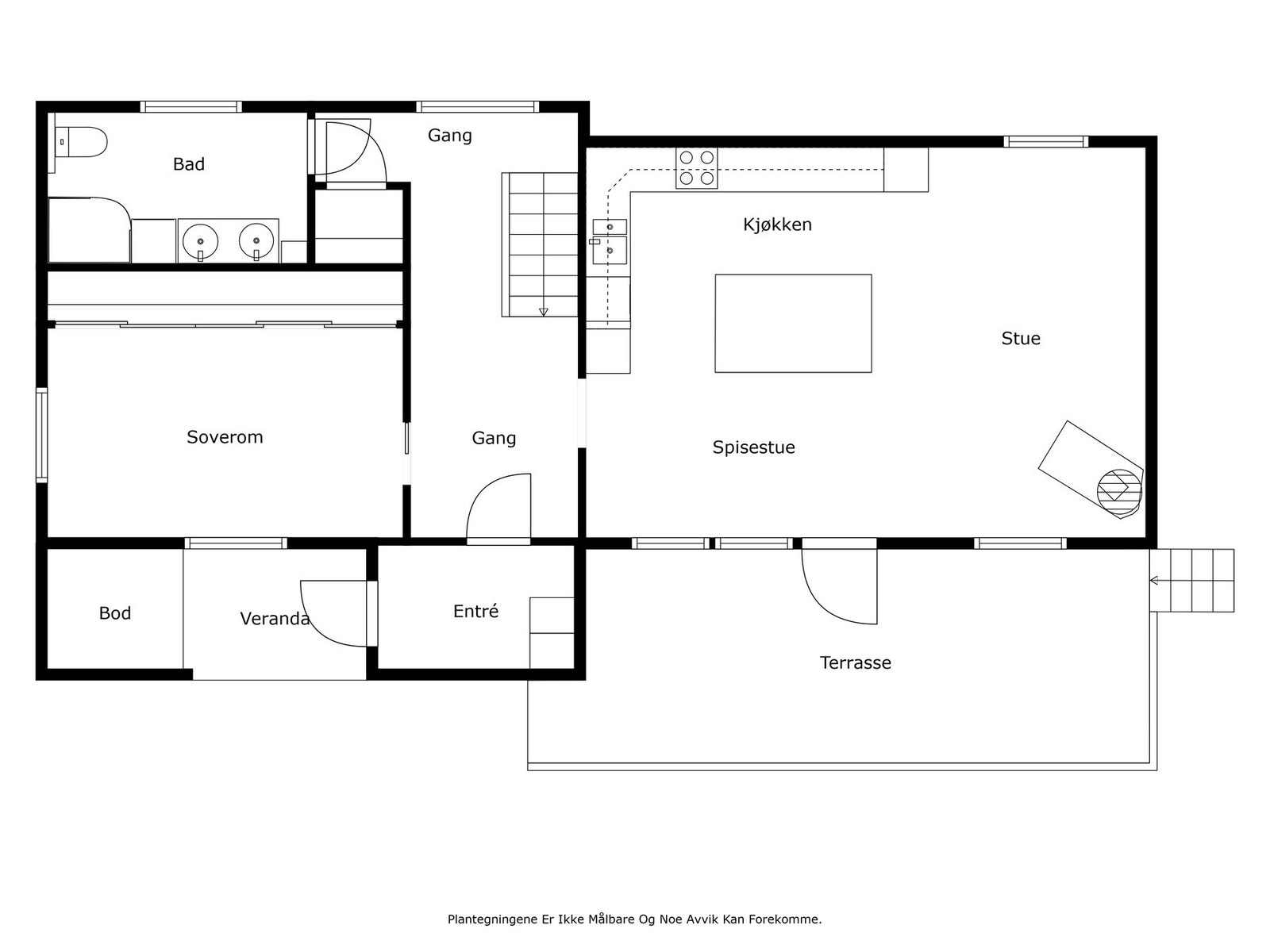 Plantegning 1 etasje Galleribilde