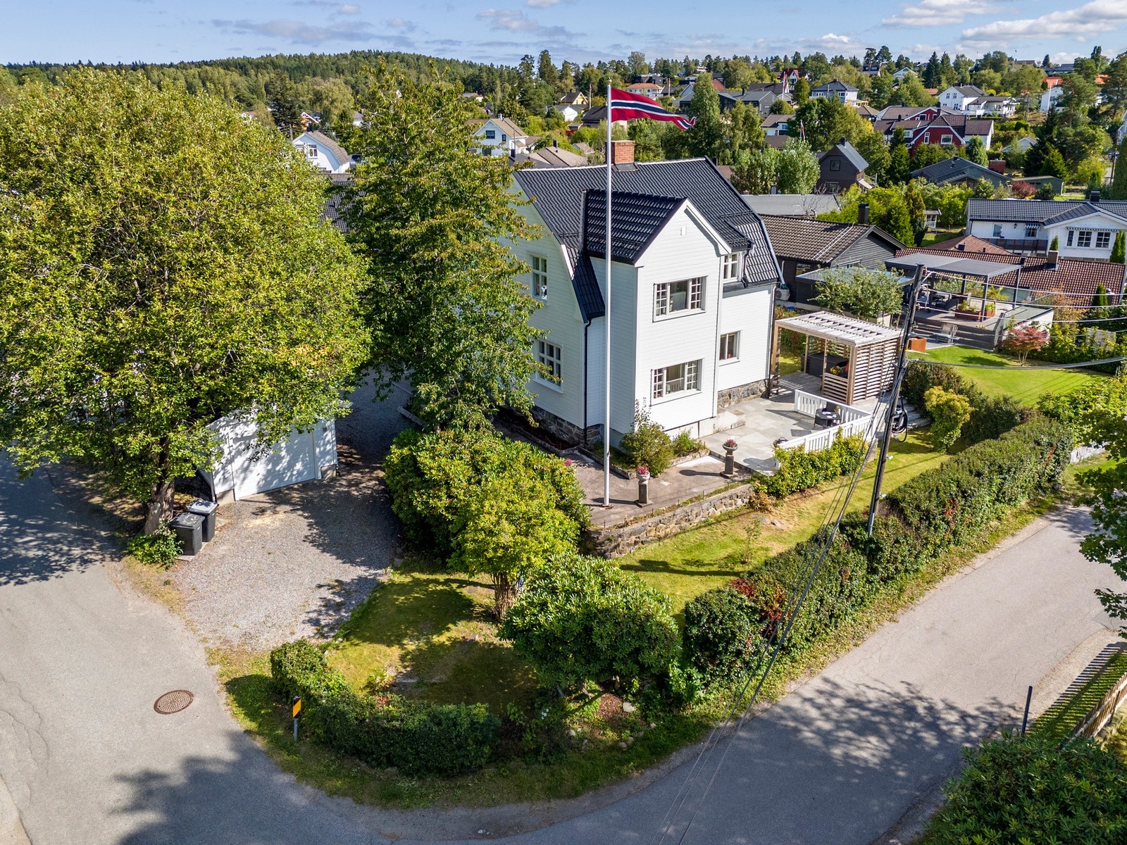 Det er enkelt å innrede uteområdene i flere soner. Galleribilde