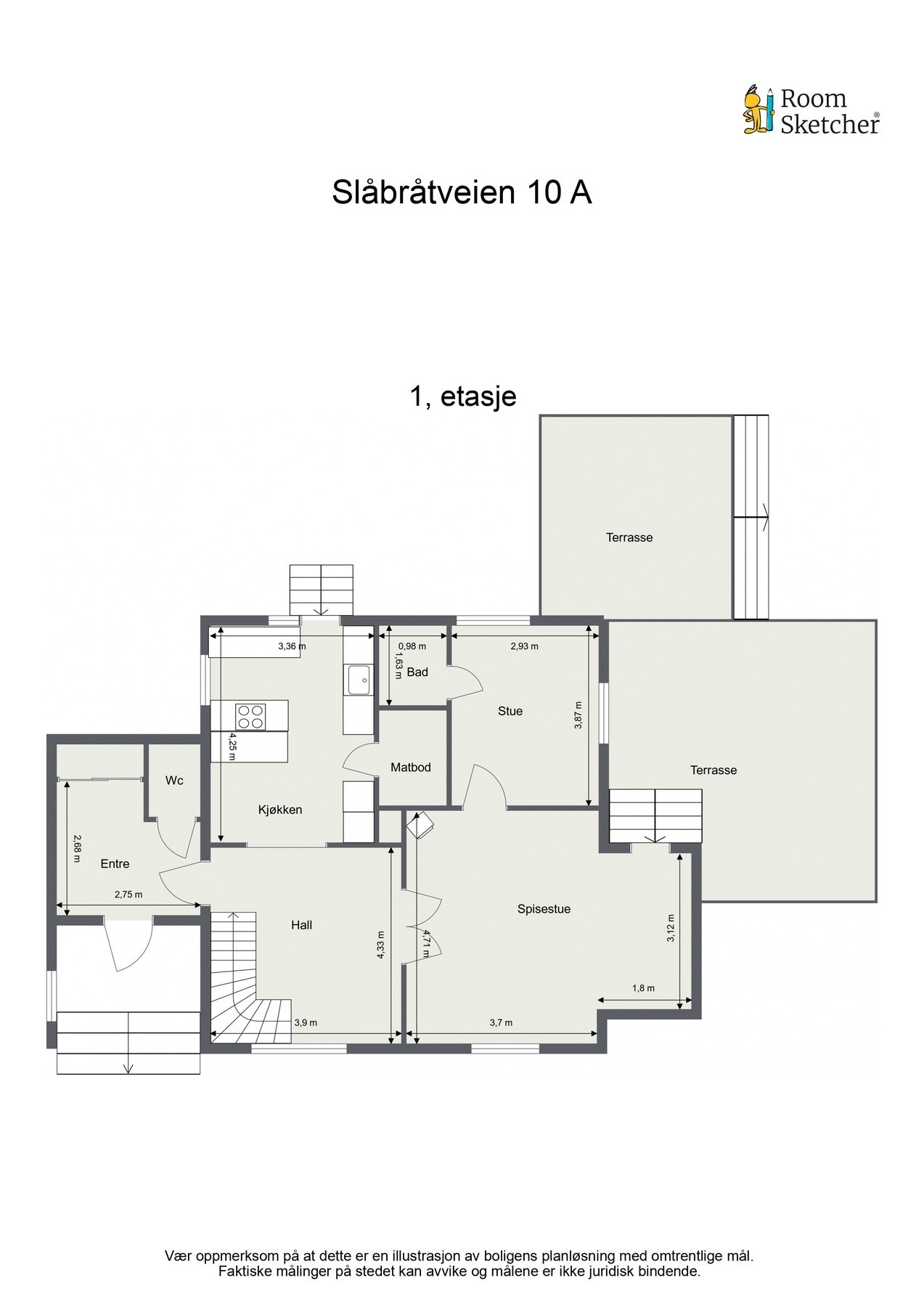 Plantegning første etasje. Galleribilde