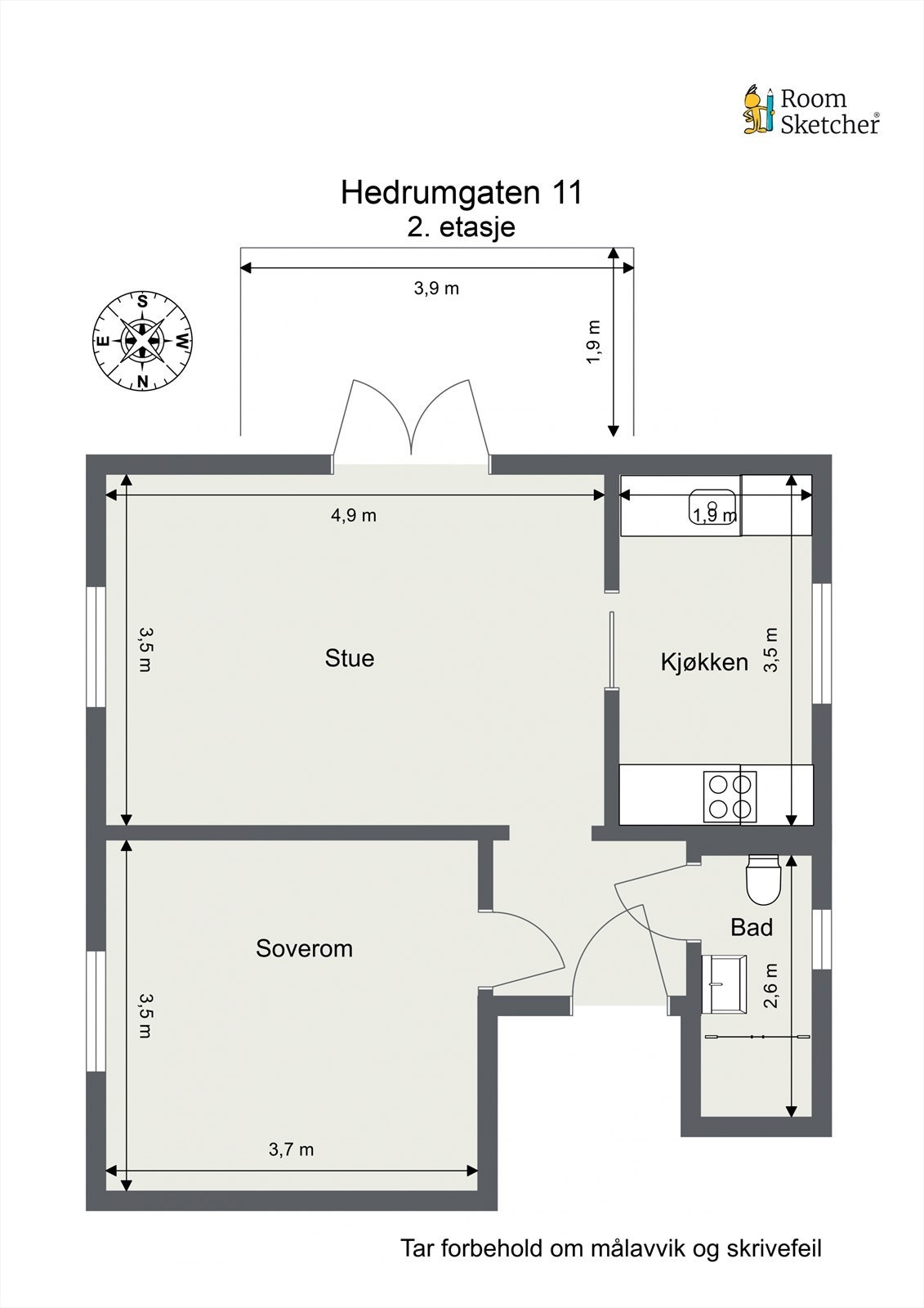 - Planskisse 2.etasje - Galleribilde