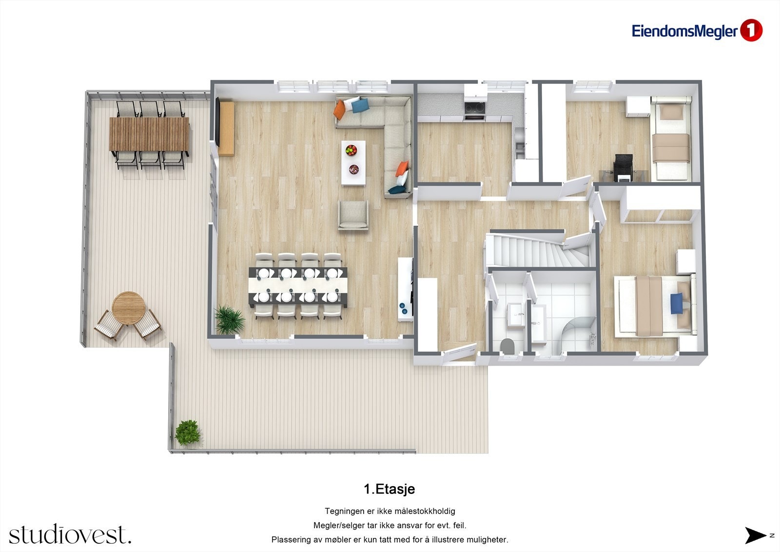 Planskisse 3D Galleribilde