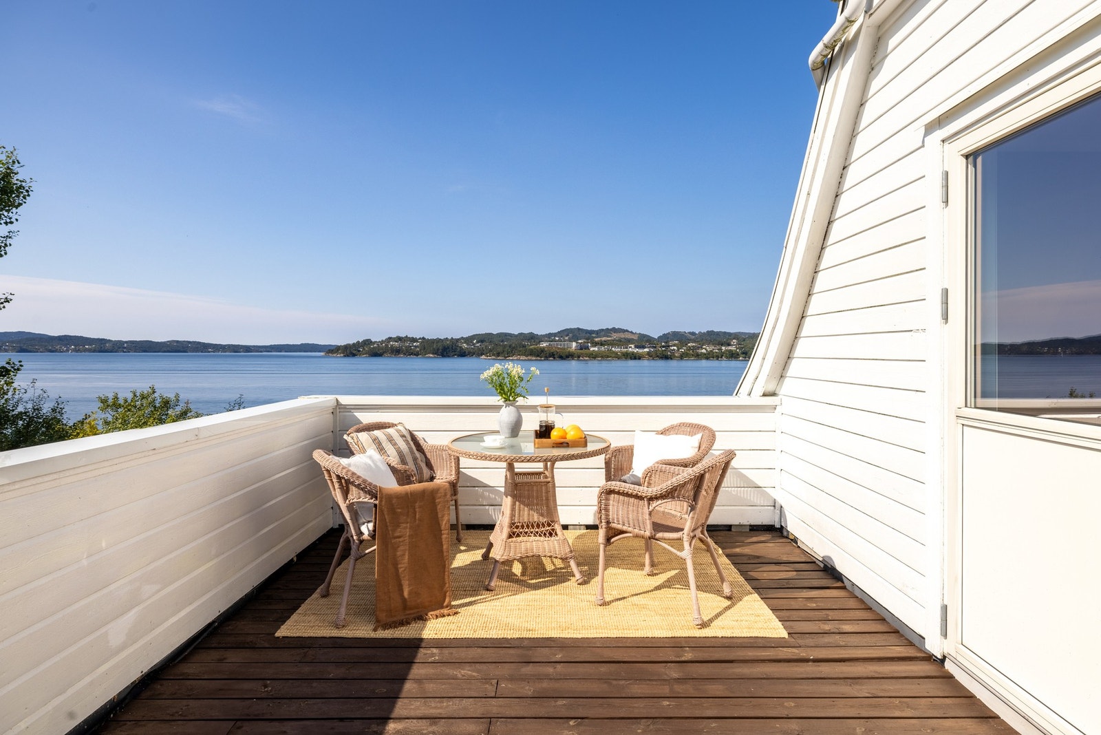 Denne takterrassen måles til 15 kvm. Galleribilde