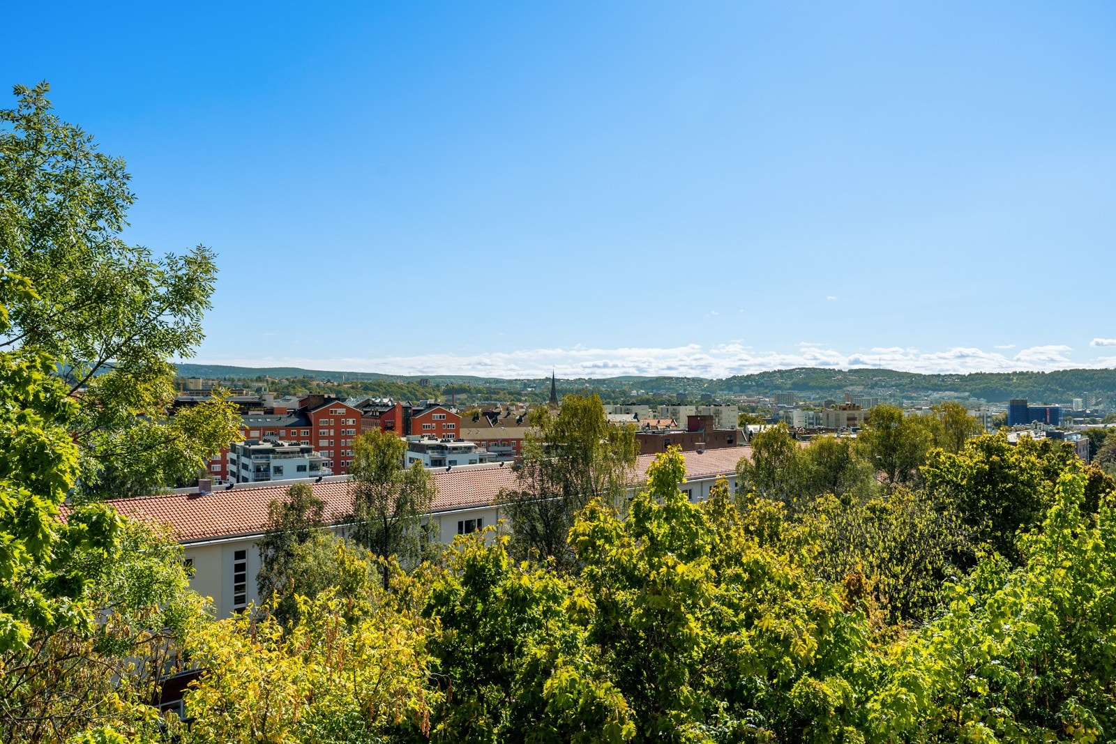 Leiligheten ligger høyt og fritt til med vidstrakt utsikt Galleribilde