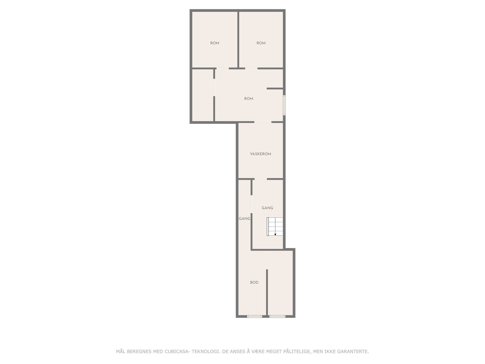 Plantegning, kjelleretasje. Galleribilde