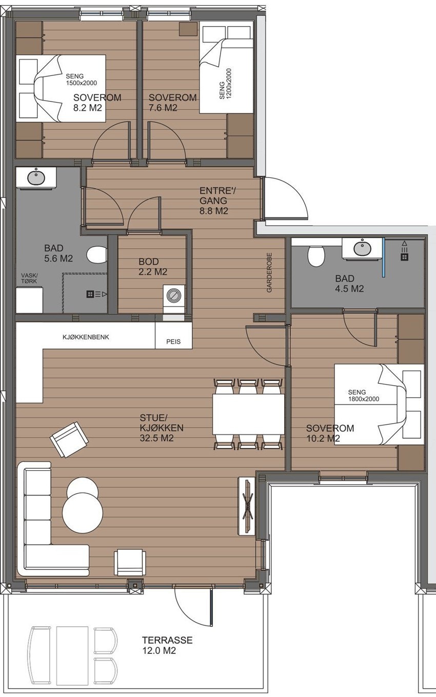 Plantegning Galleribilde