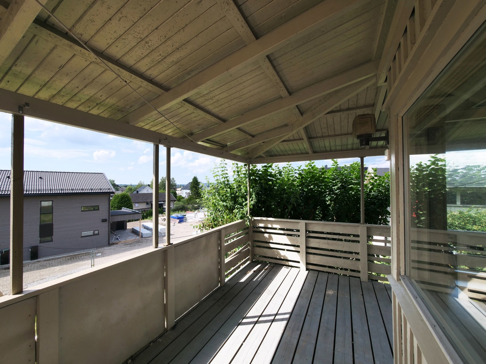 Overbygd sør/vestvendt terrasse Galleribilde