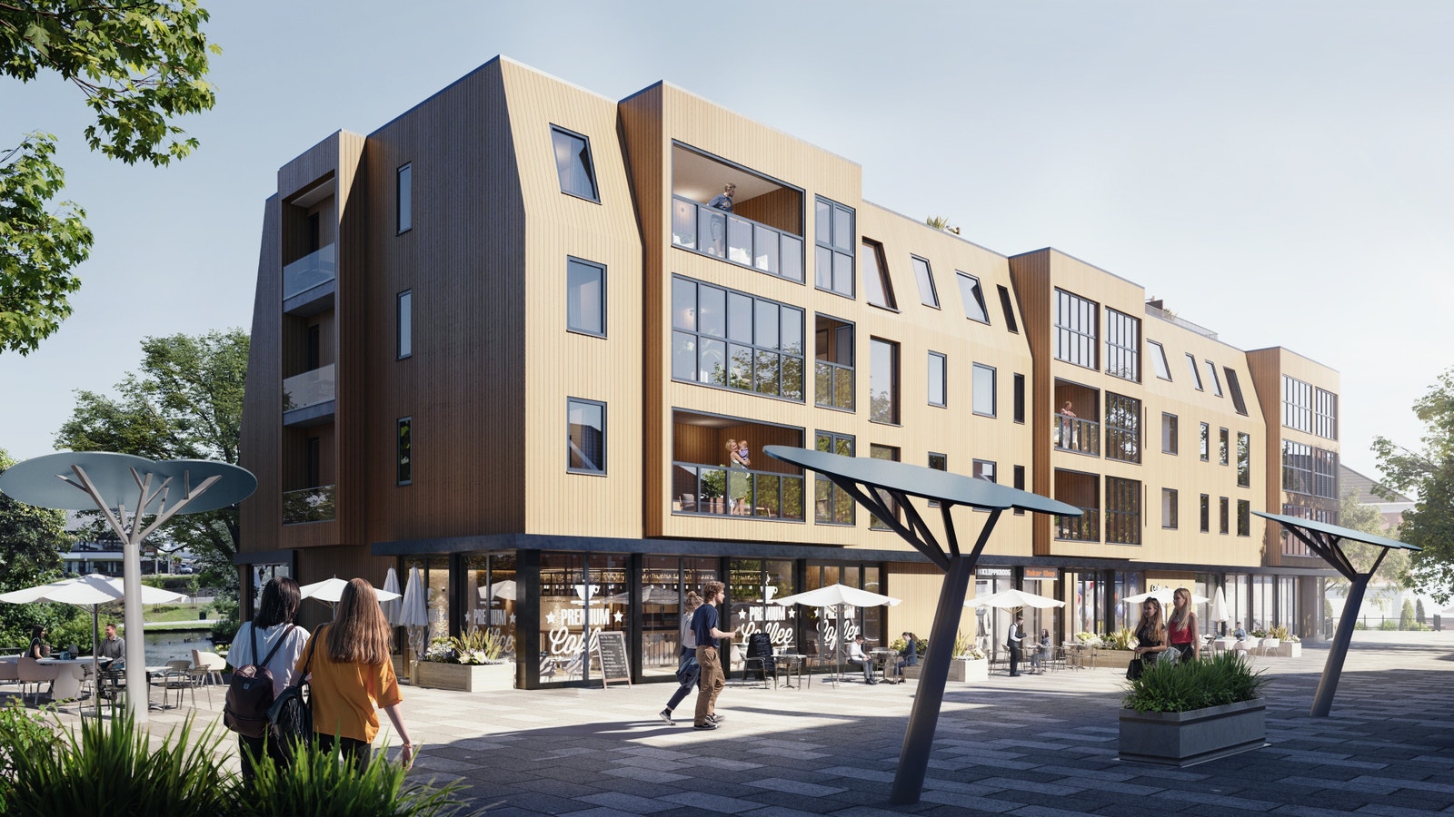 Det er planlagt å bygge om Storgata til gågate, som
vil forsterke bindeleddet mellom M44 og Bryne
Kino og Jernbanestasjonen Galleribilde