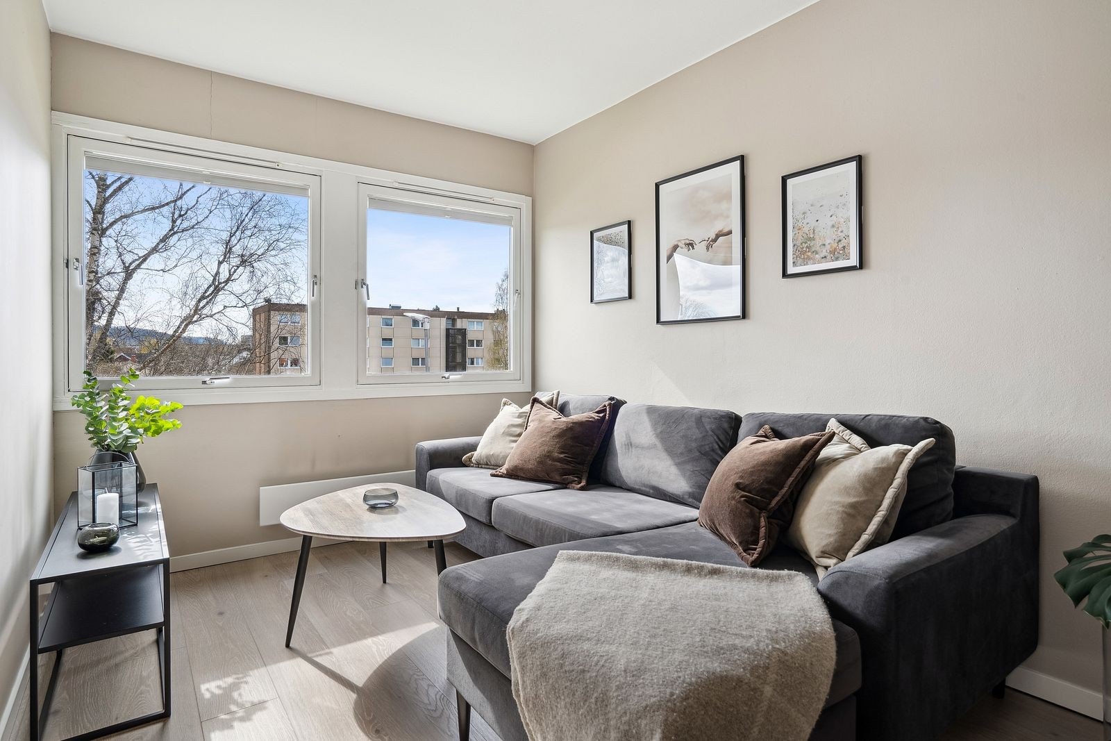 God plass til sofa, stuebord og TV-benk. Galleribilde