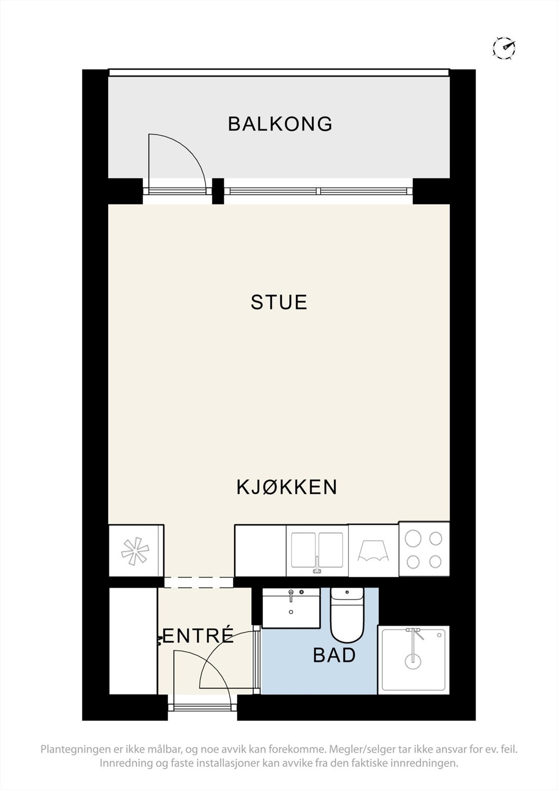 Plantegning av leiligheten. Galleribilde