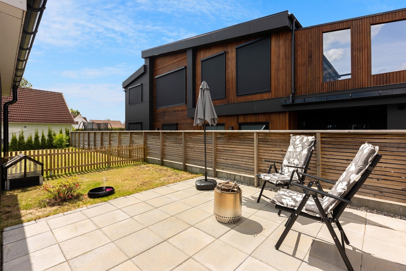 Det er også en egen hageflekk, perfekt dersom du ønsker deg en liten grønnsakshage eller beplantning Galleribilde