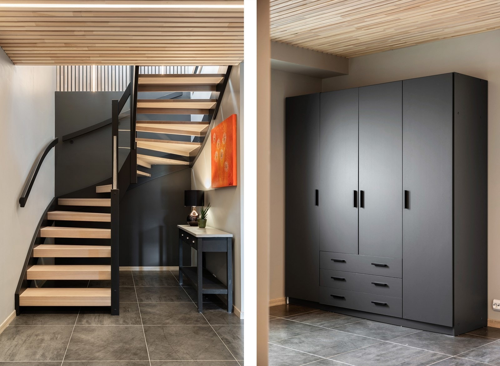 Det er god plass til å henge fra seg yttertøyet i garderobeskapene Galleribilde