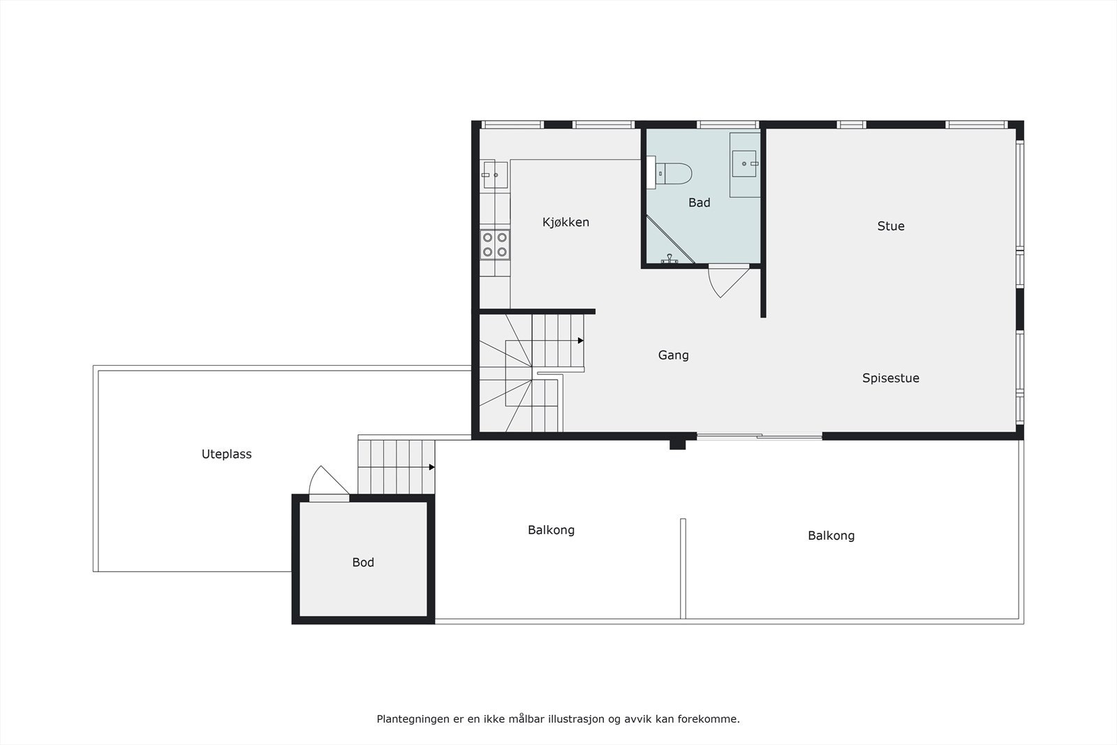Plantegning 2.etasje Galleribilde