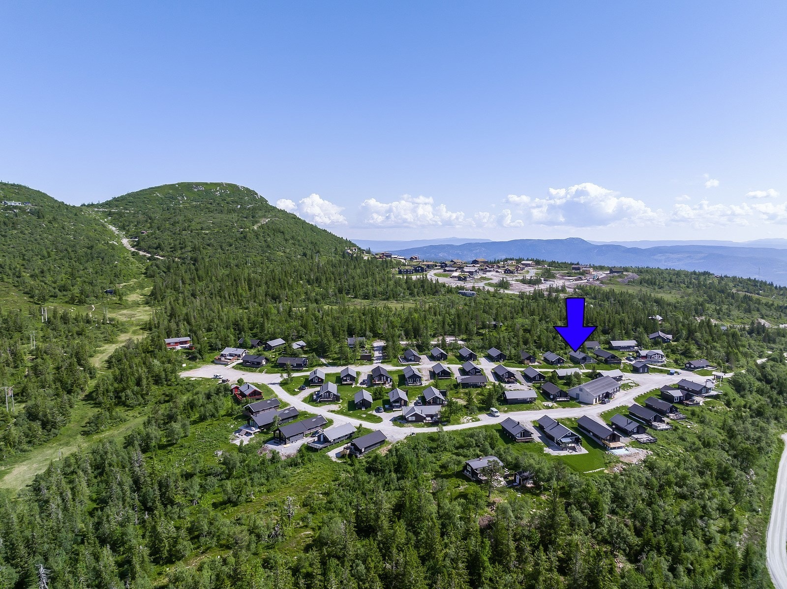 Det er kort avstand til barnebakken og til alpinbakken. Galleribilde