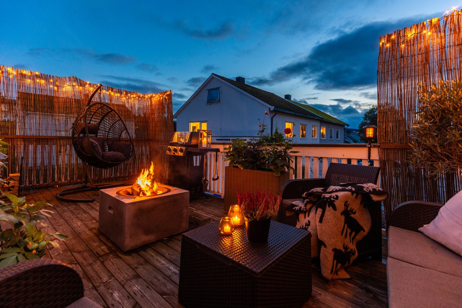 Den naturlige forlengelsen av stuen på flotte sommerdager og høstkvelder Galleribilde