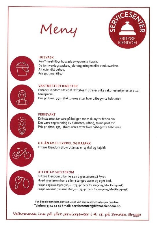 Tilknyttet Fritzøe servicesenter Galleribilde