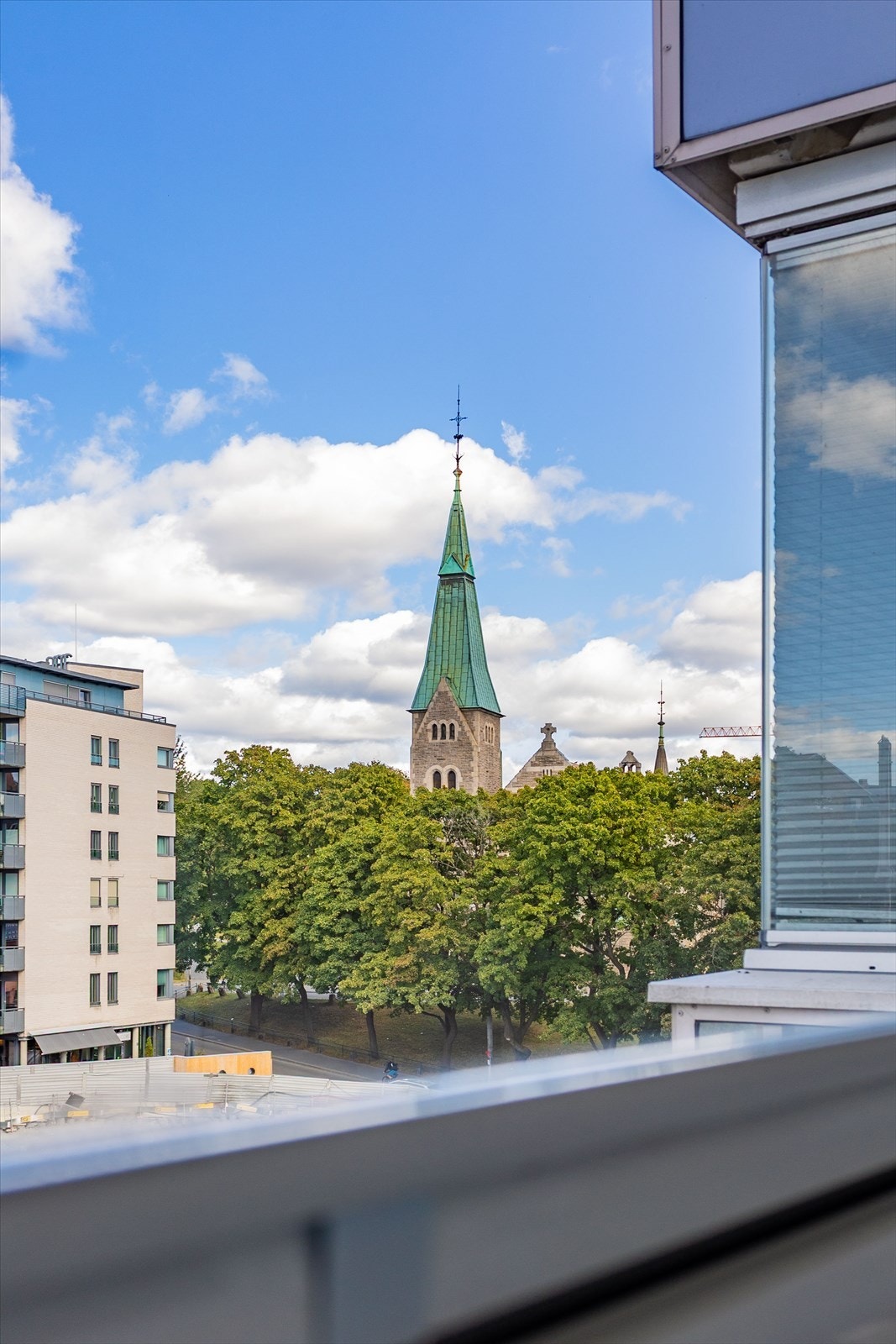 Flott utsyn mot Fagerborg kirke. Galleribilde