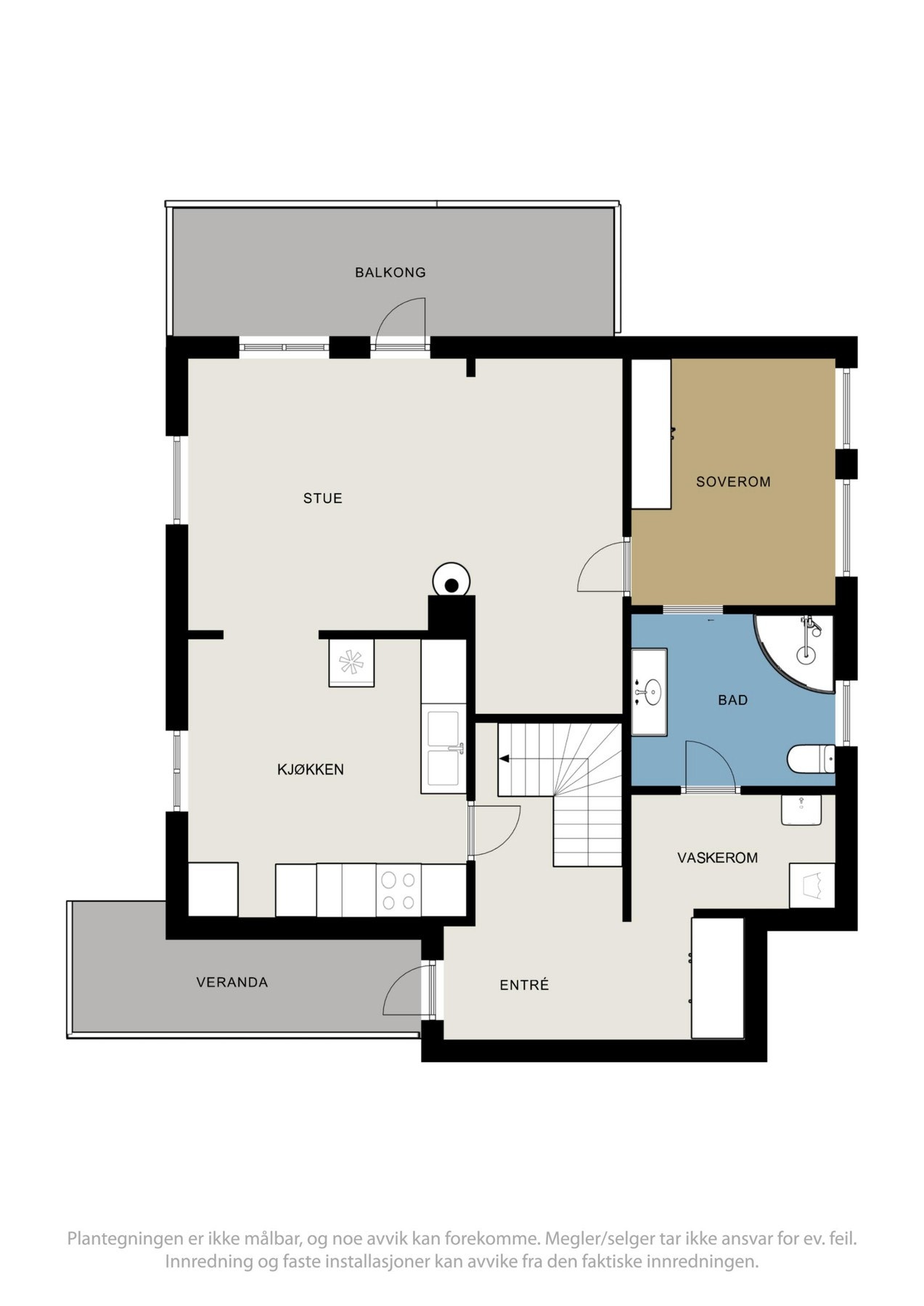 Planskisse - Hovedplan. Galleribilde