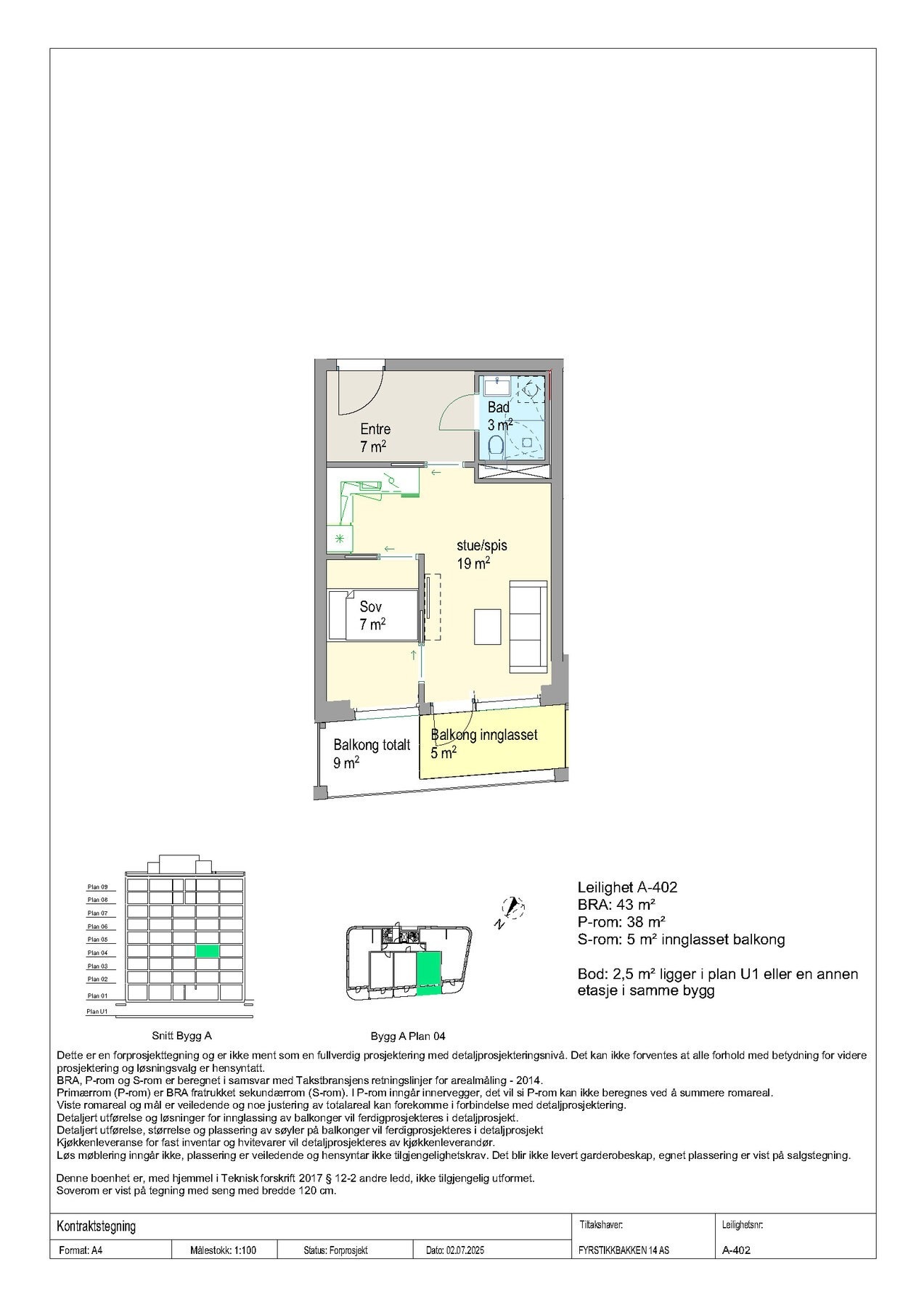 Plantegning Galleribilde