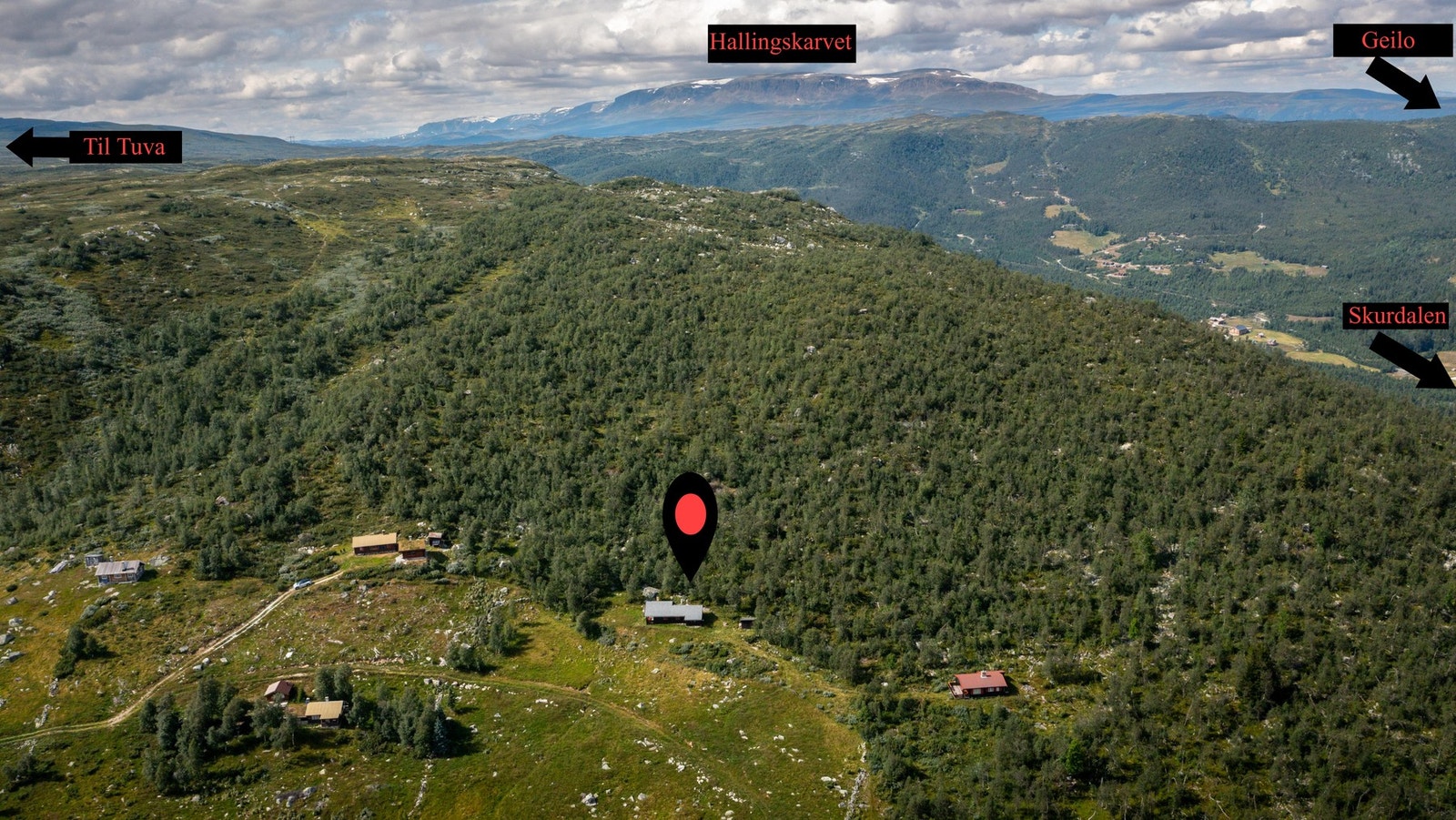 Beliggende midt i smørøyet - i fantastiske turterreng Galleribilde