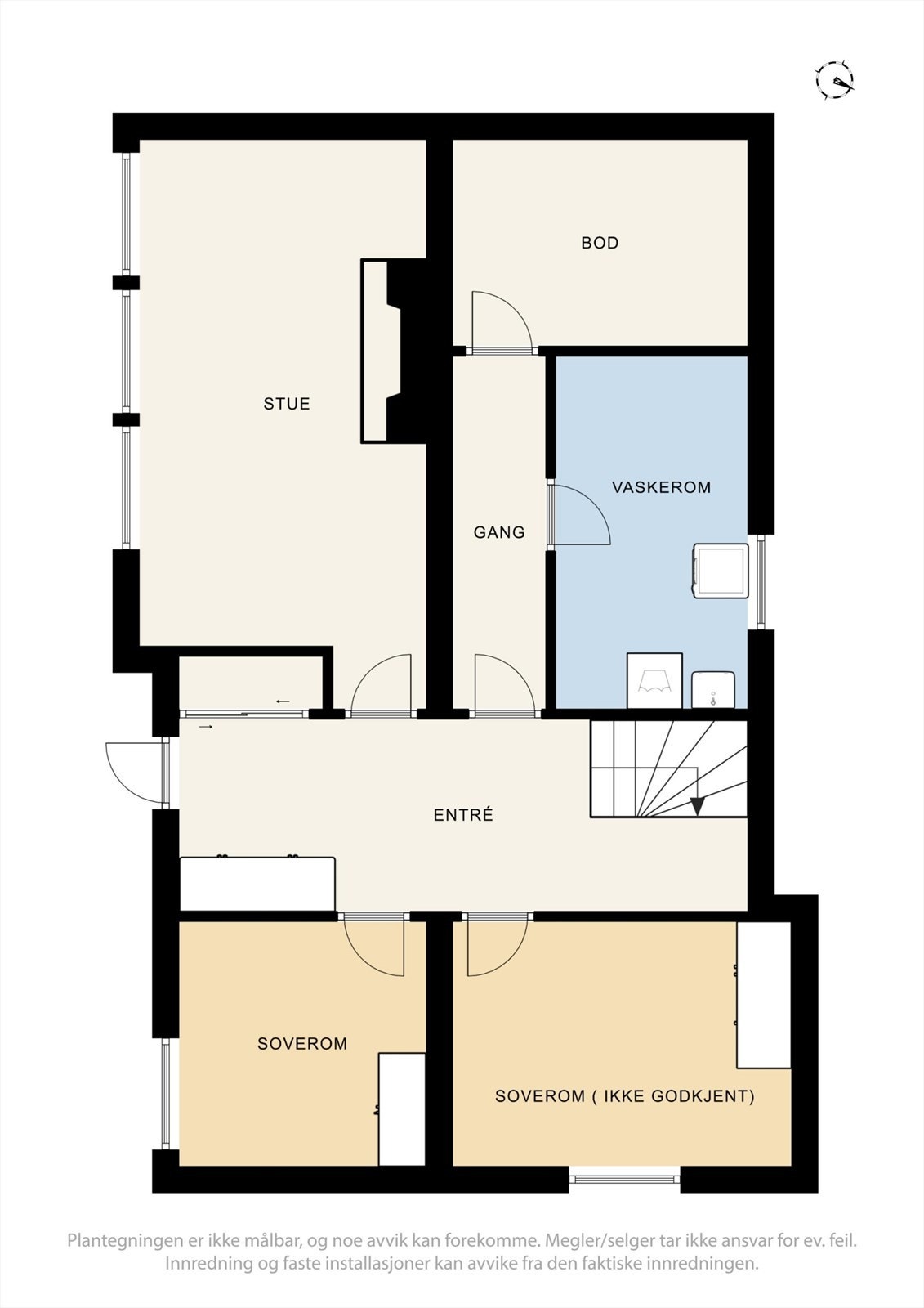 Plantegning underetasje. Galleribilde