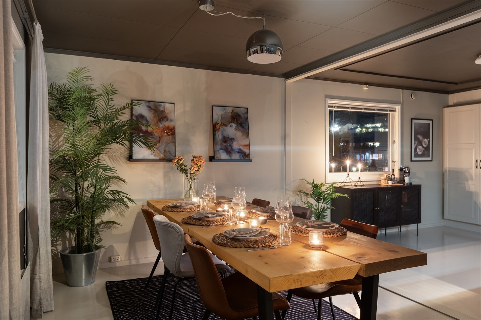 Her kan gode måltider nytes med familie og venner. Galleribilde