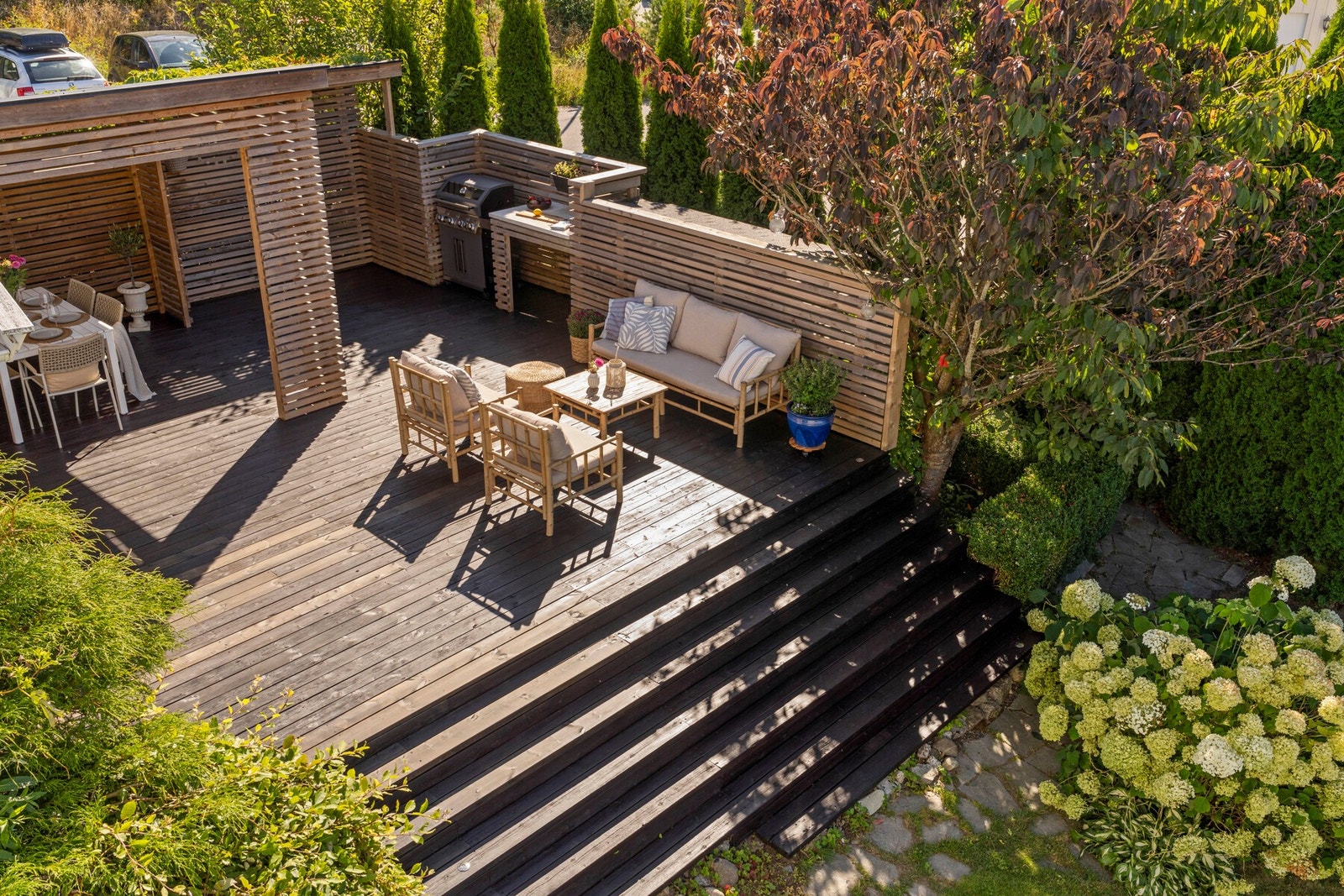 Stor terrasse Galleribilde