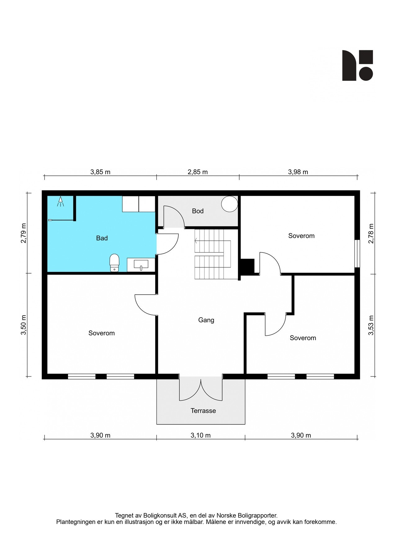 Plantegning - Underetasje Galleribilde