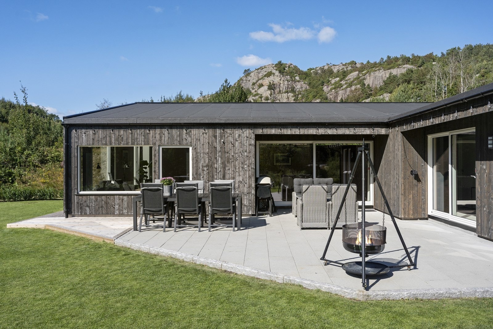 Her kan man virkelig nyte mange fine sommerdager og kvelder Galleribilde