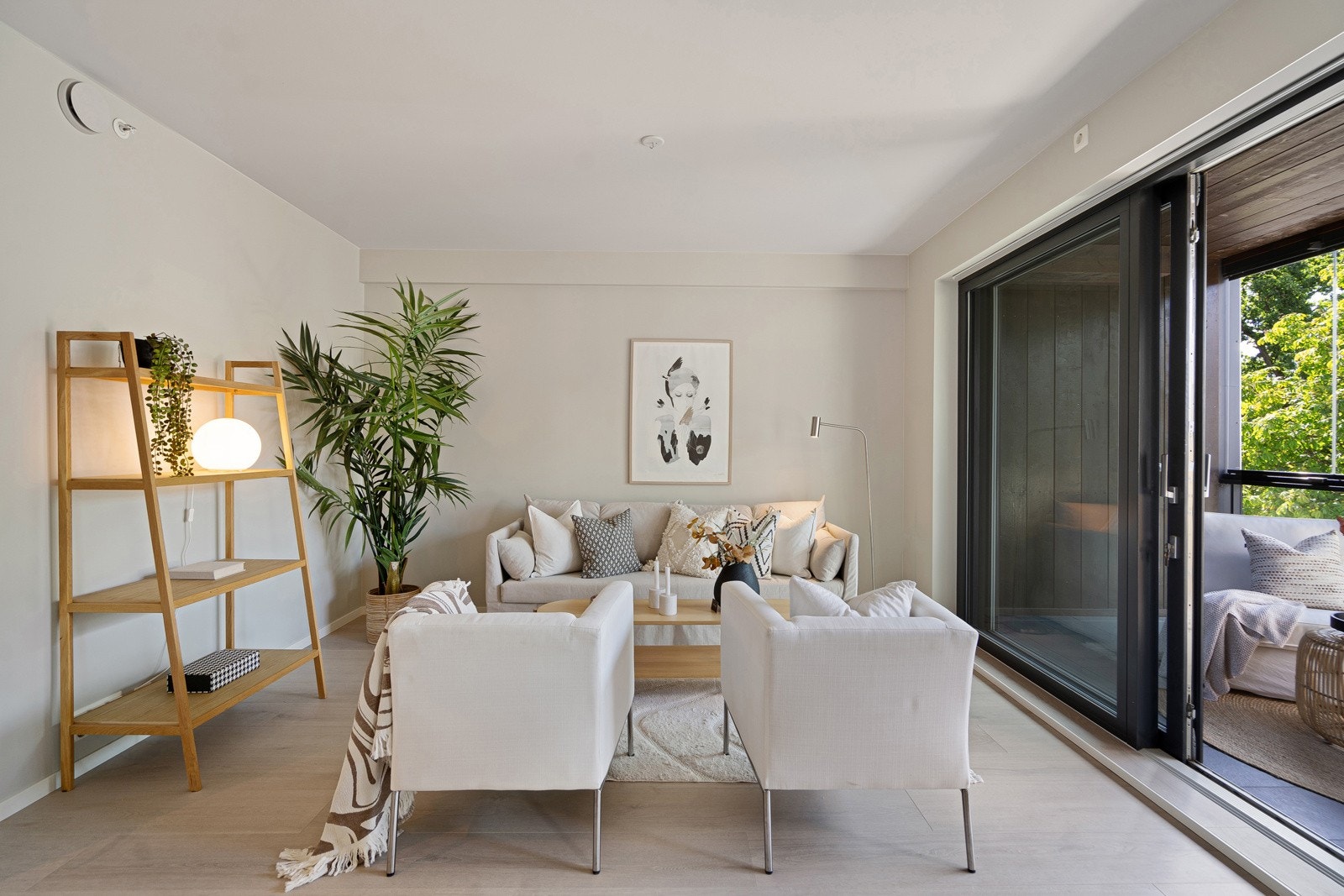 Leiligheten ligger i 3. etasje og har en moderne og funksjonell planløsnin Galleribilde