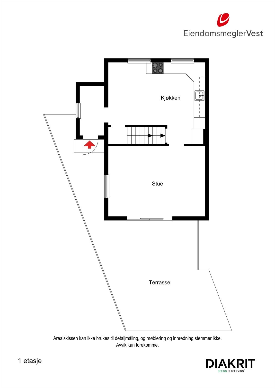 Plantegning 1. etg. Galleribilde
