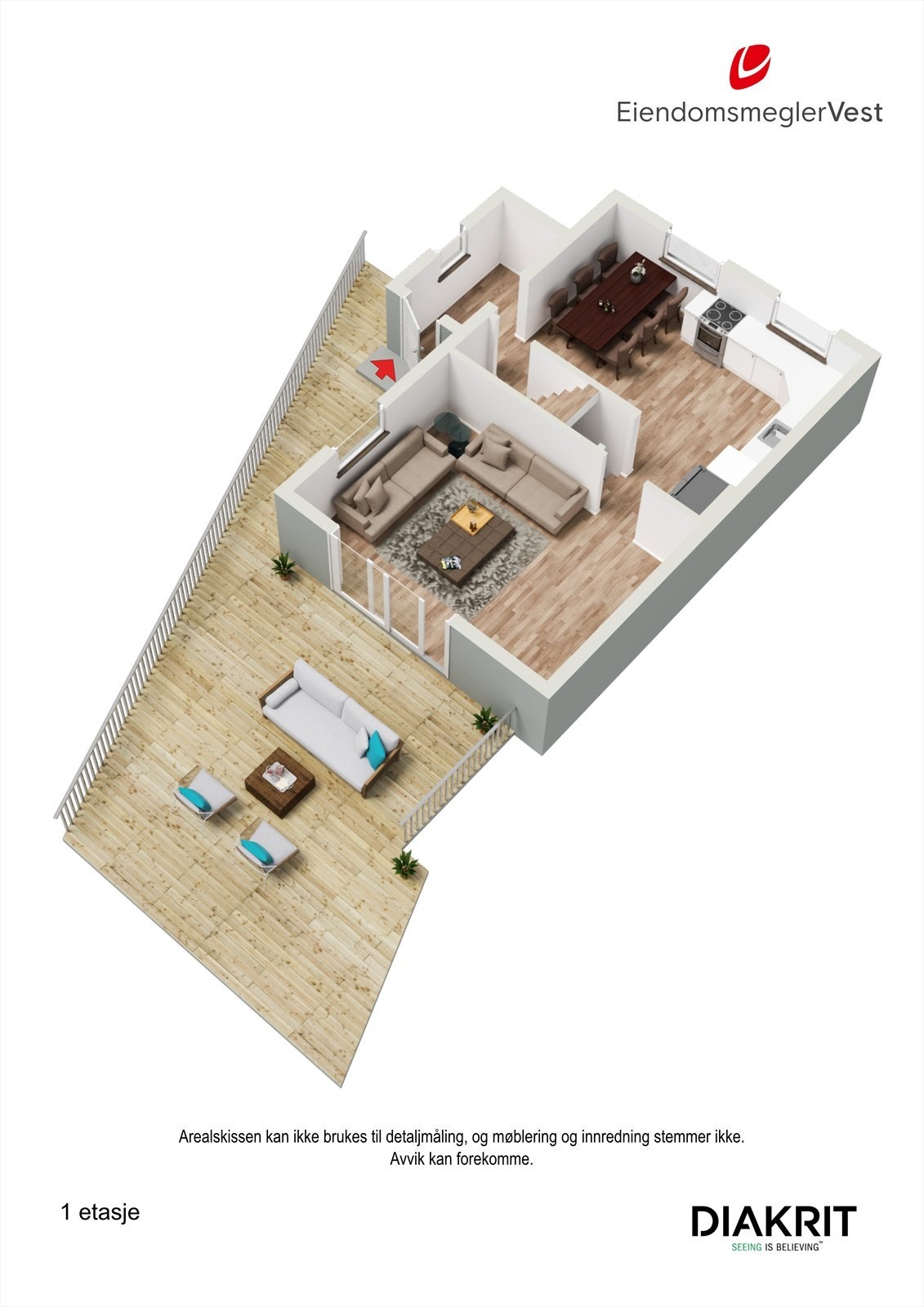 Plantegning 1. etg. Galleribilde