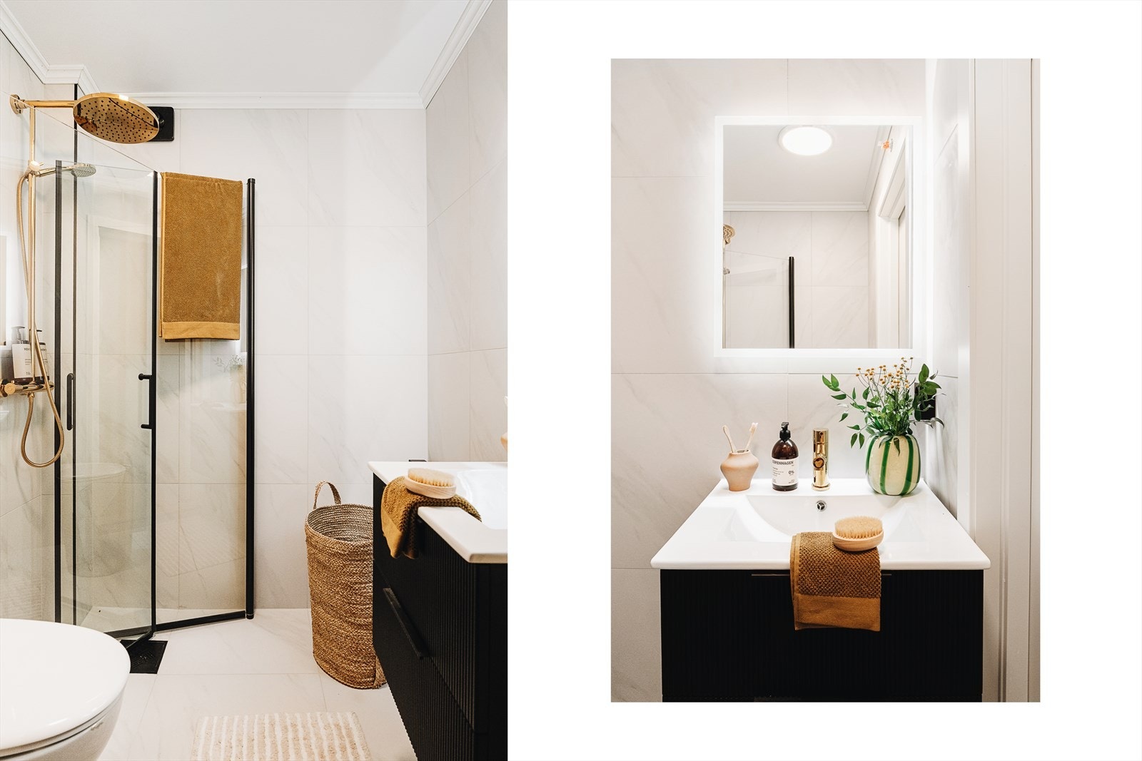 - Lekkert bad fra 2024 med opplegg for vaskemaskin - Galleribilde