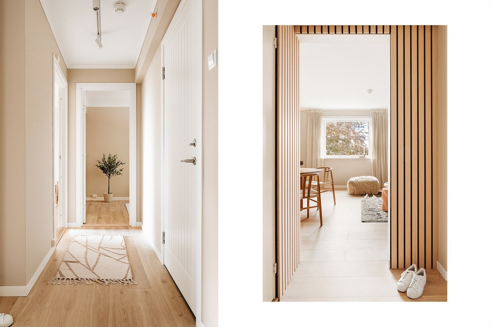 - Velkommen inn i en flott entré som gir et godt førsteinntrykk av leiligheten - Galleribilde